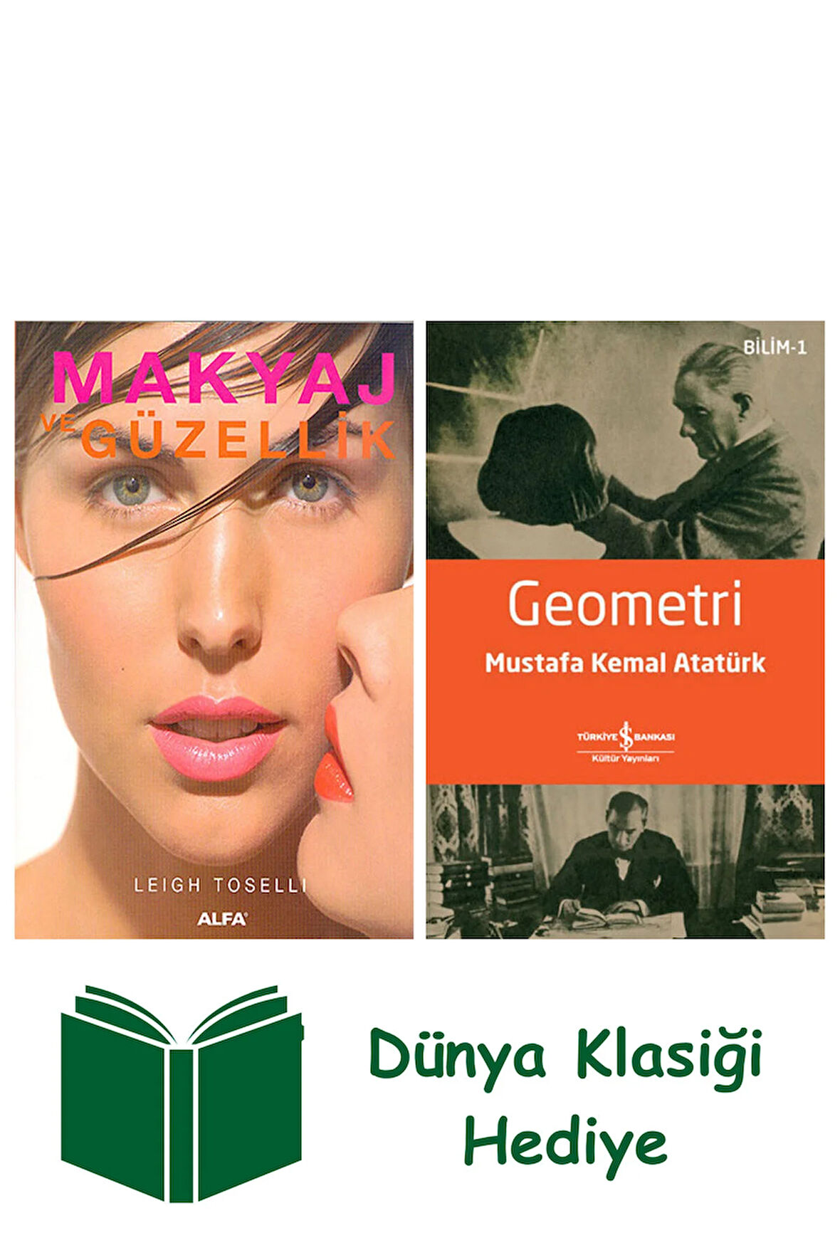 Makyaj ve Güzellik + Geometri + Dünya Klasiği Hediye
