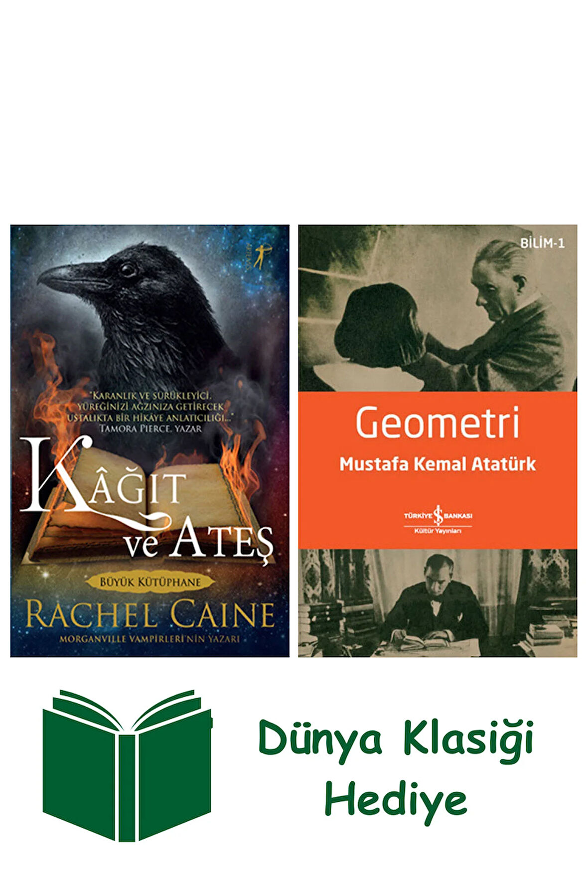 Kâğıt ve Ateş + Geometri + Dünya Klasiği Hediye