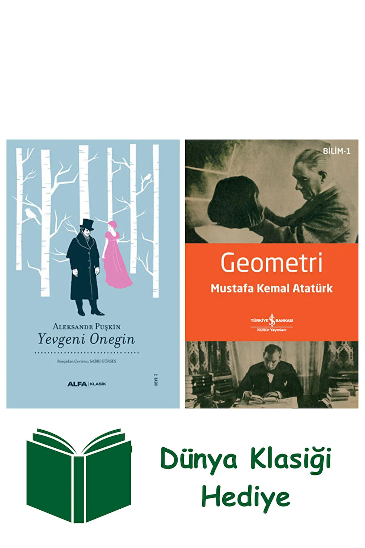 Yevgeni Onegin (Ciltli) + Geometri + Dünya Klasiği Hediye