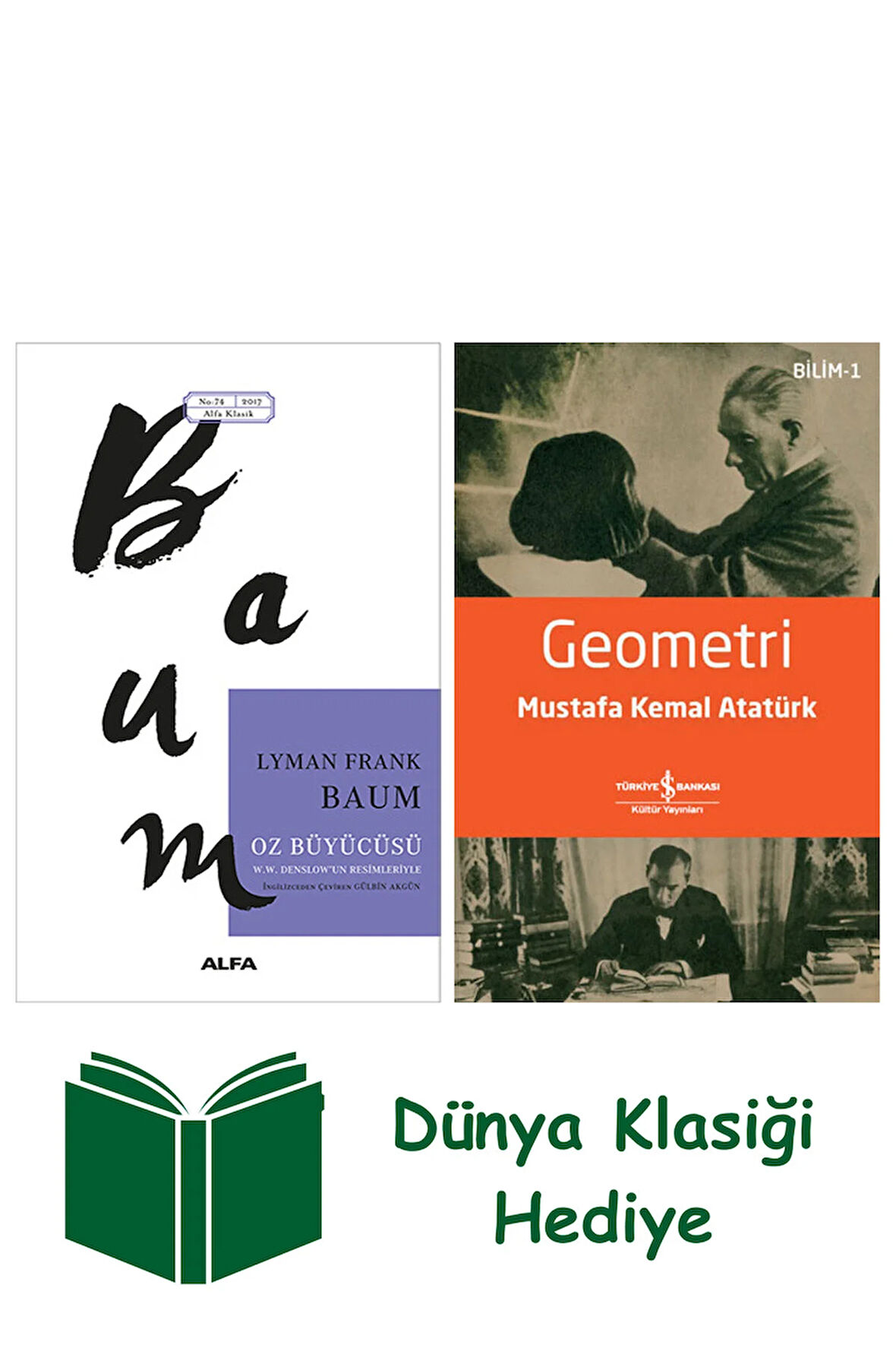 Oz Büyücüsü + Geometri + Dünya Klasiği Hediye