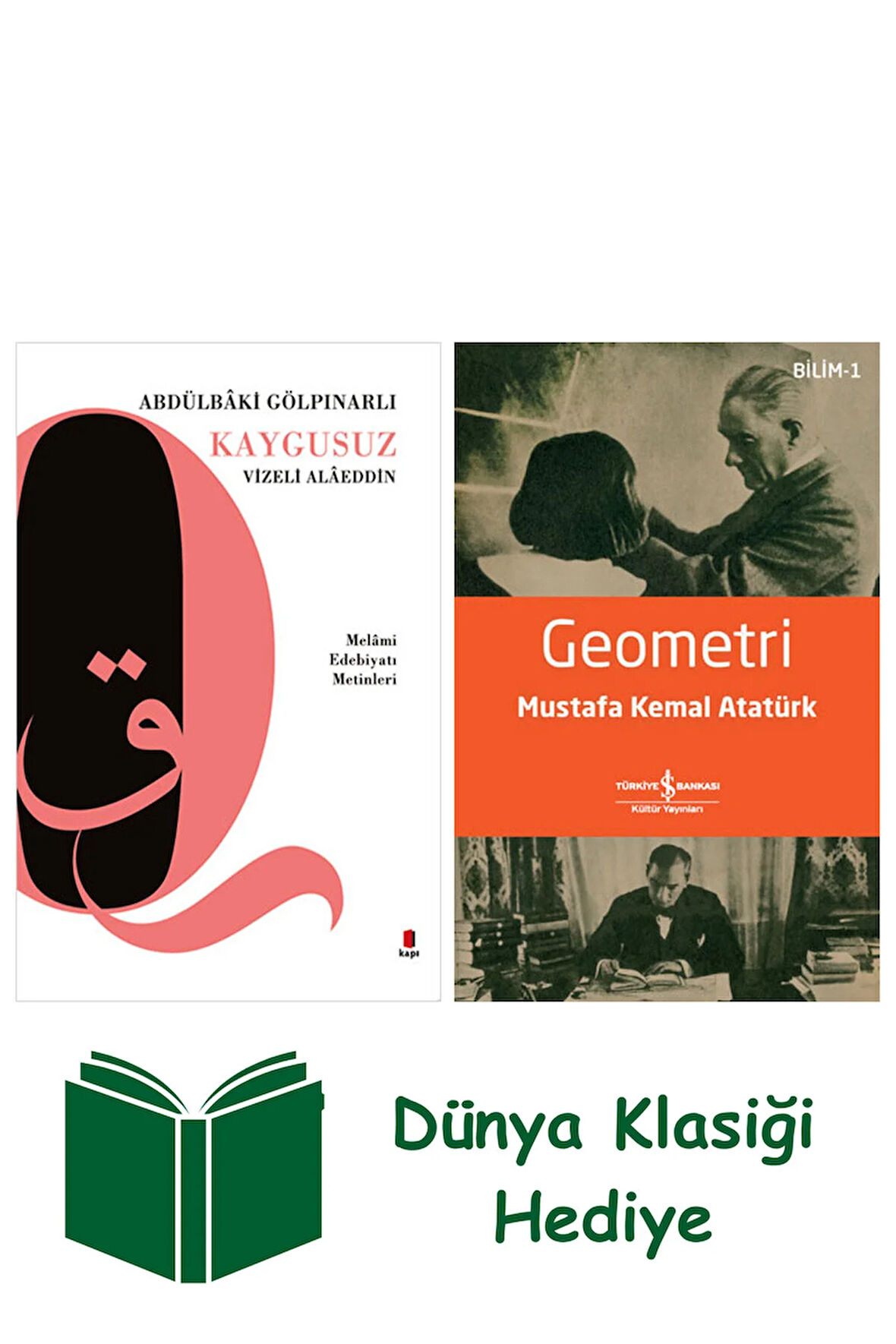 Kaygusuz Vizeli Alaeddin + Geometri + Dünya Klasiği Hediye