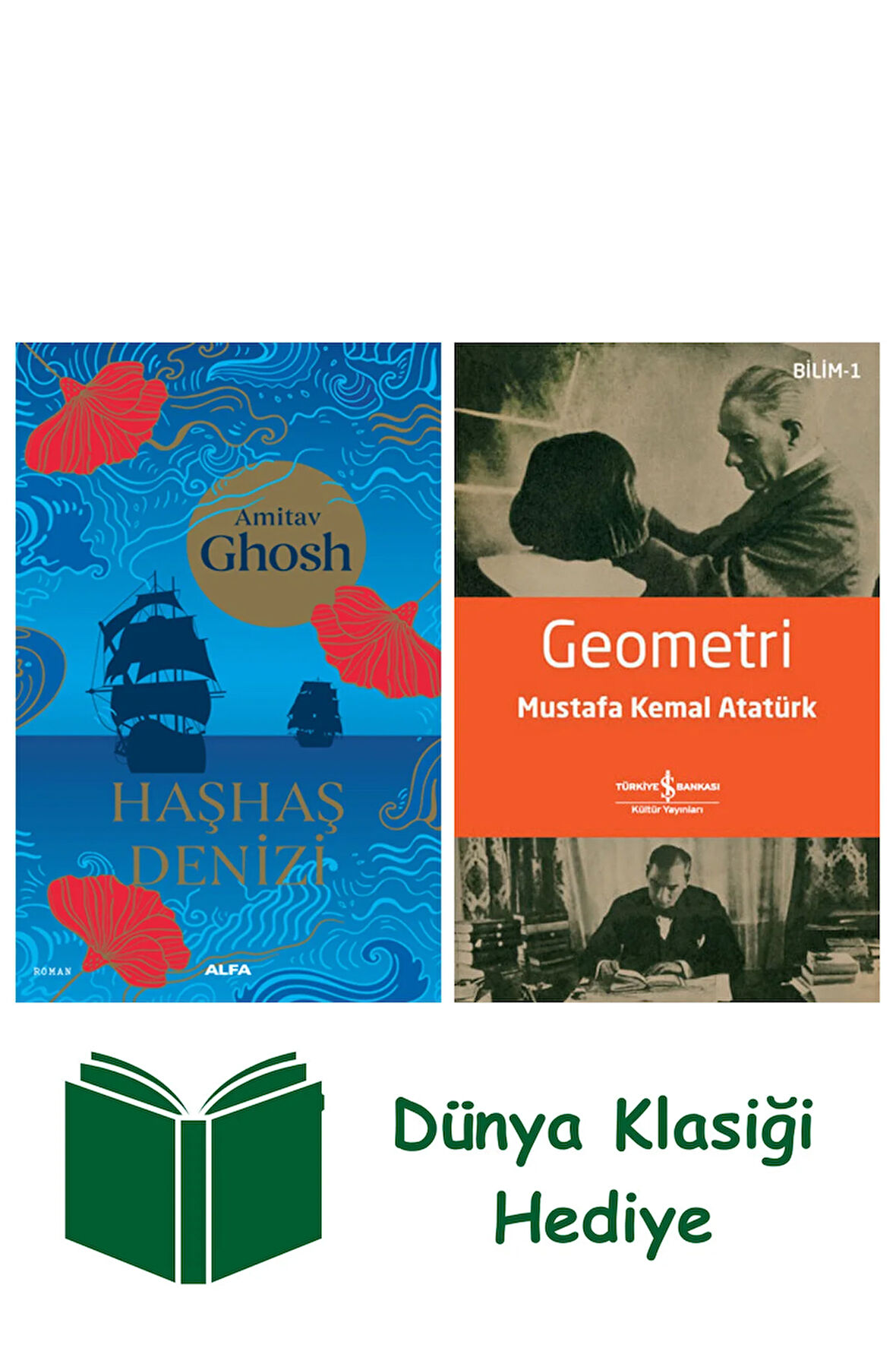 Haşhaş Denizi + Geometri + Dünya Klasiği Hediye