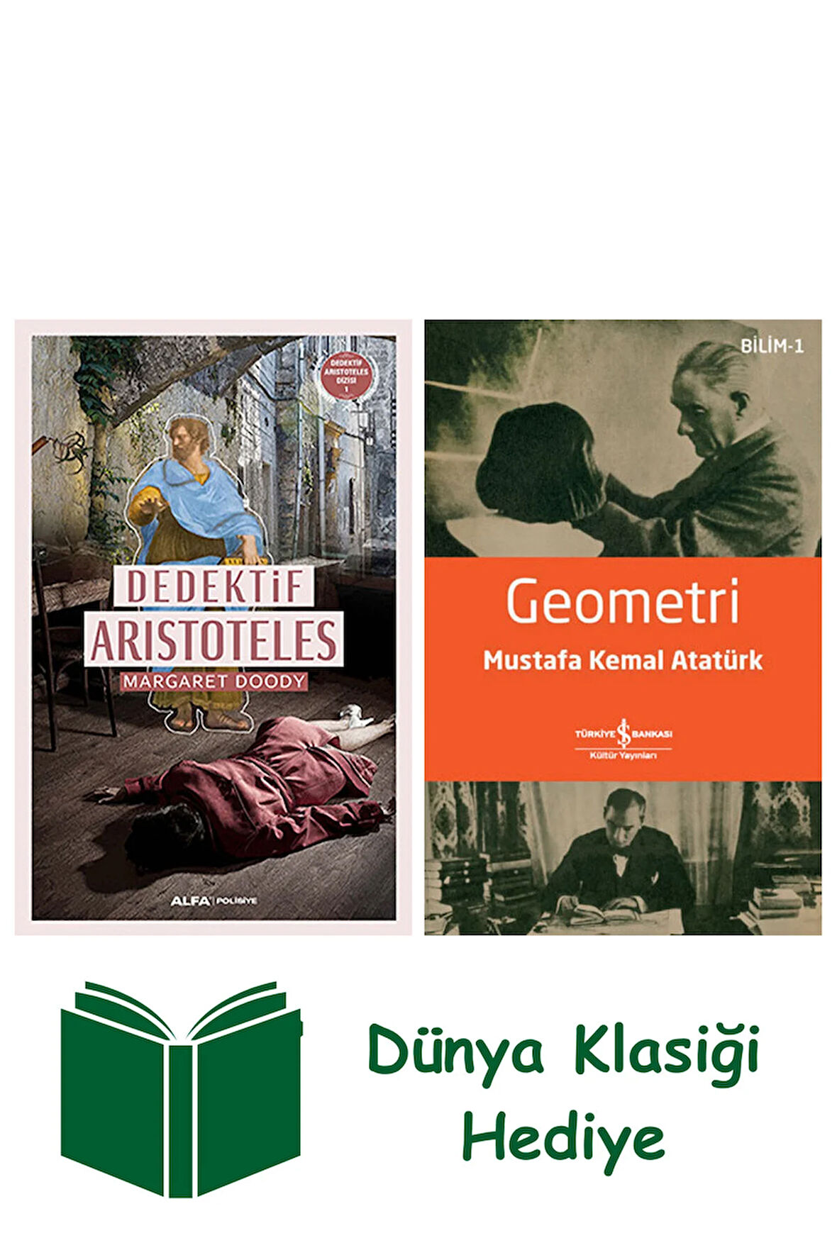 Dedektif Aristoteles + Geometri + Dünya Klasiği Hediye