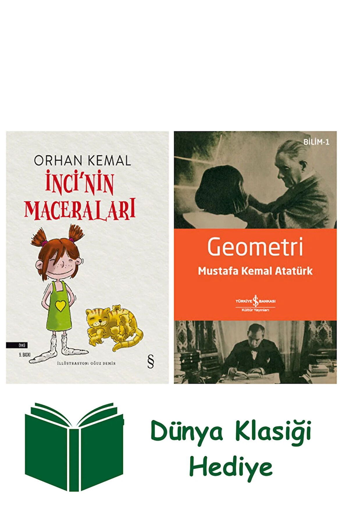 İnci'nin Maceraları + Geometri + Dünya Klasiği Hediye