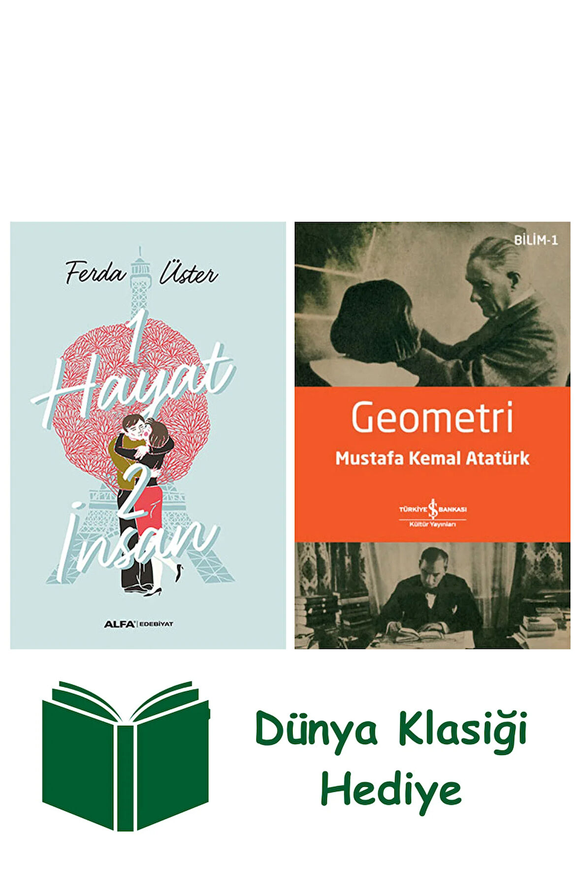 1 Hayat 2 İnsan + Geometri + Dünya Klasiği Hediye