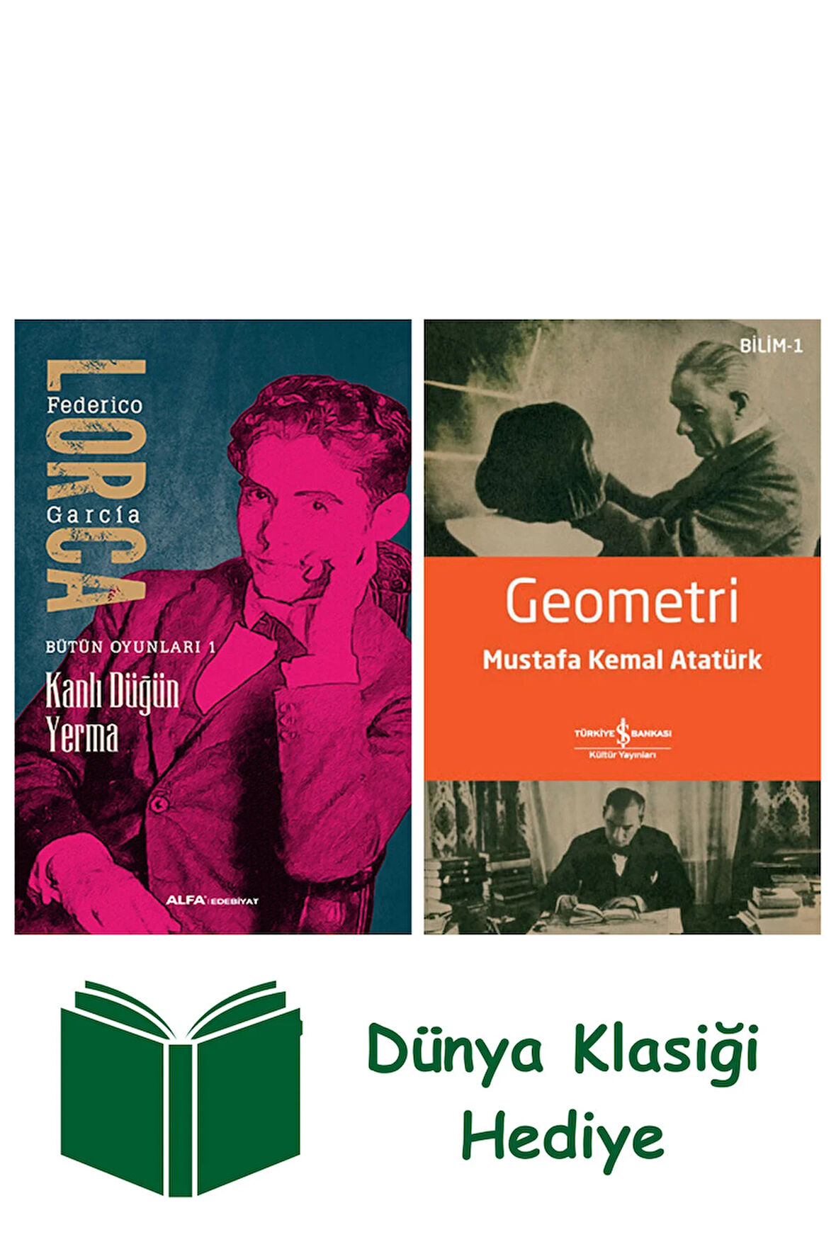 Kanlı Düğün Yerma + Geometri + Dünya Klasiği Hediye