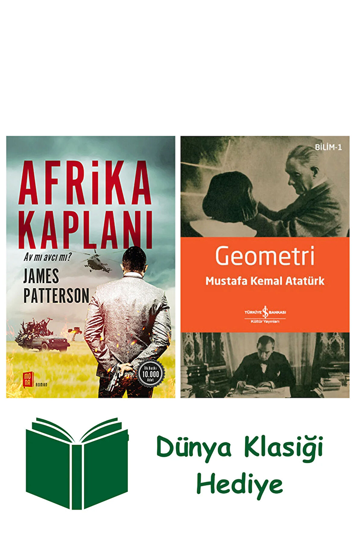 Afrika Kaplanı + Geometri + Dünya Klasiği Hediye