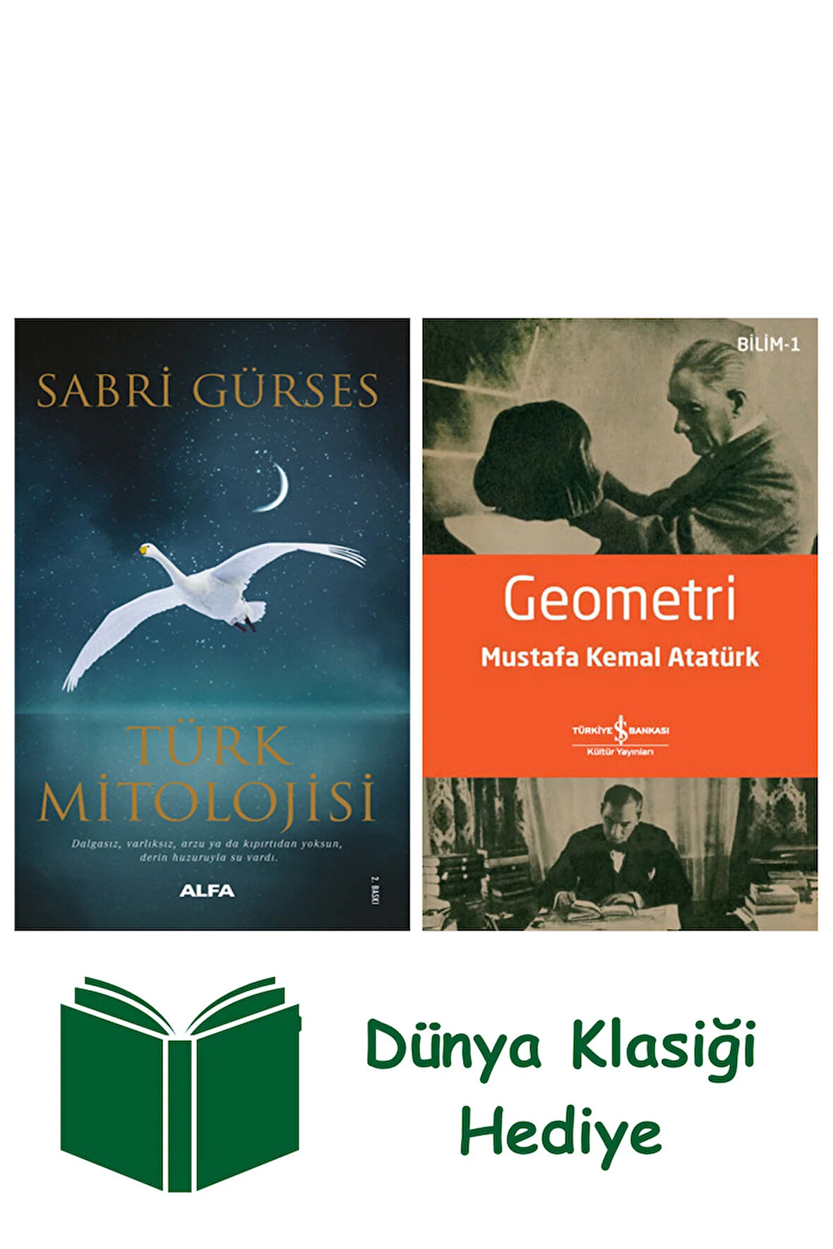 Türk Mitolojisi + Geometri + Dünya Klasiği Hediye