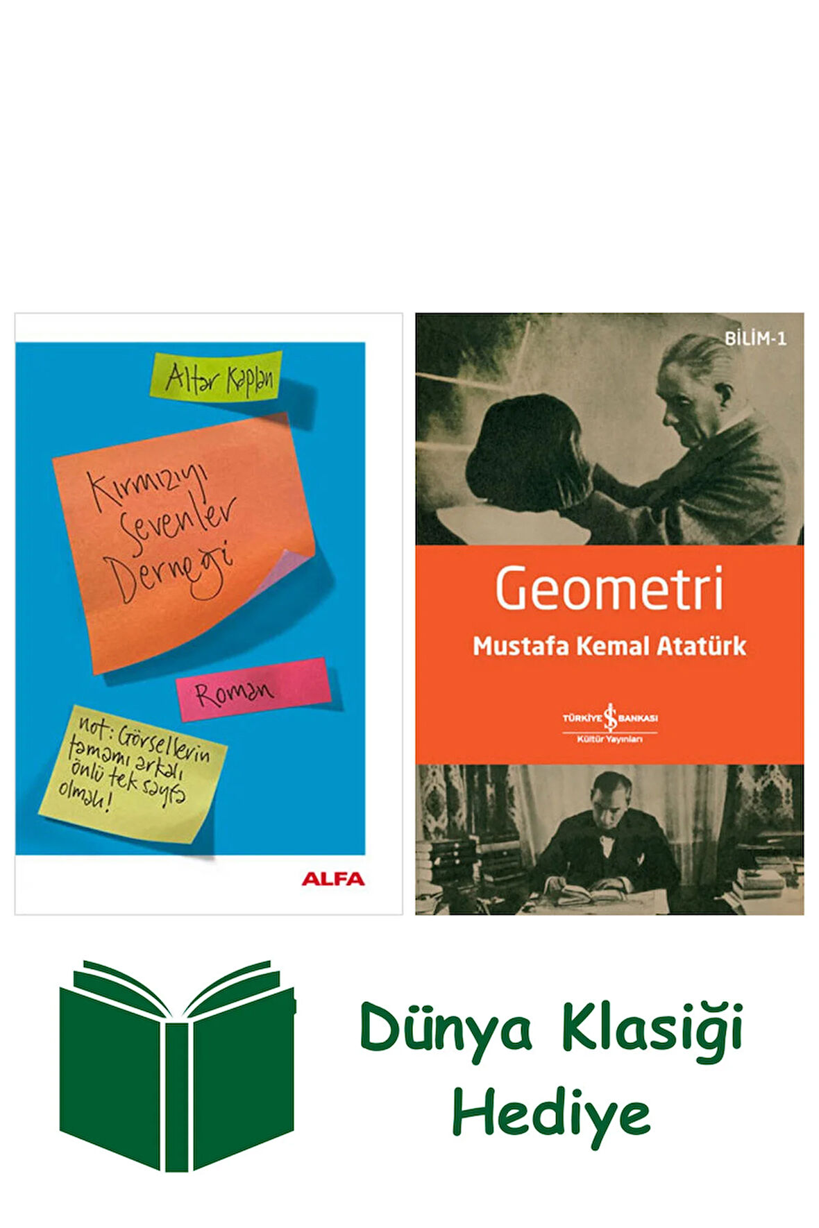 Kırmızıyı Sevenler Derneği + Geometri + Dünya Klasiği Hediye