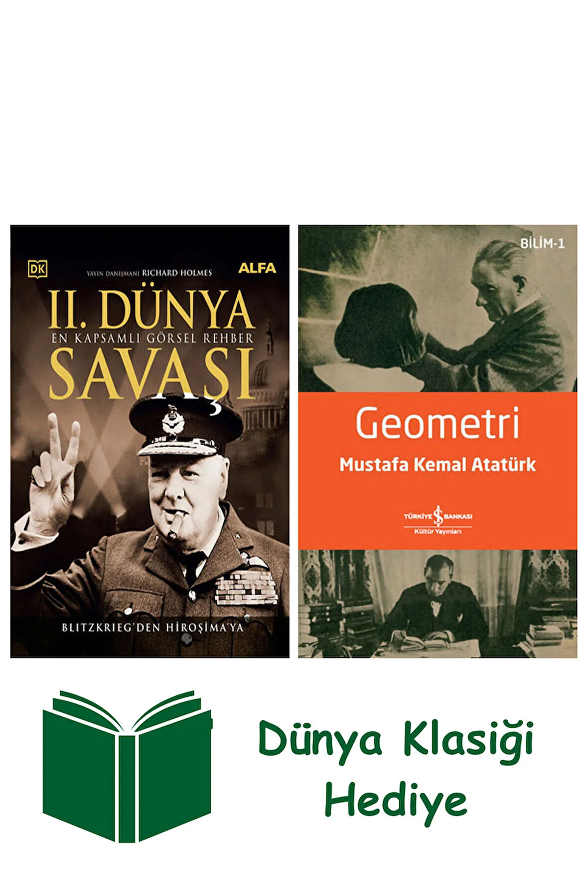 II. Dünya Savaşı - En Kapsamlı Görsel Rehber (Ciltli) + Geometri + Dünya Klasiği Hediye