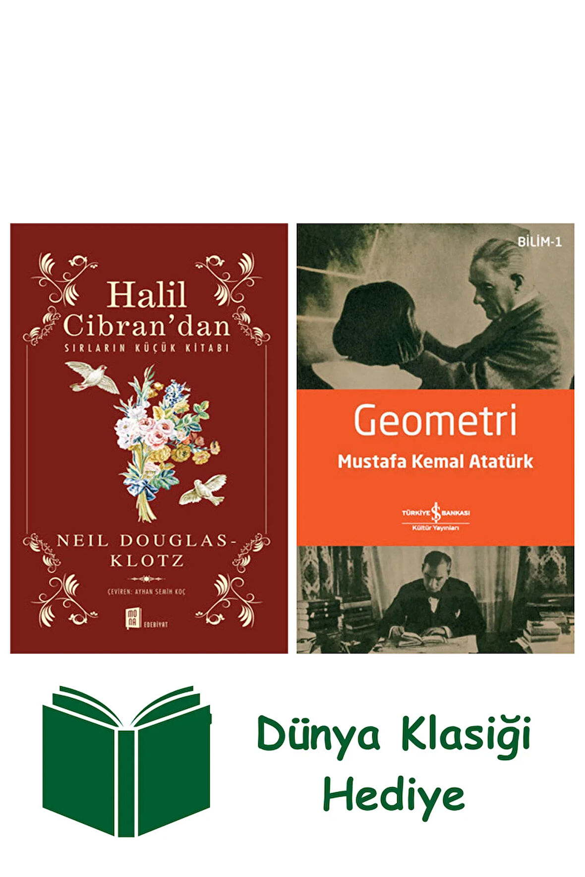 Halil Cibran’dan Sırların Küçük Kitabı + Geometri + Dünya Klasiği Hediye