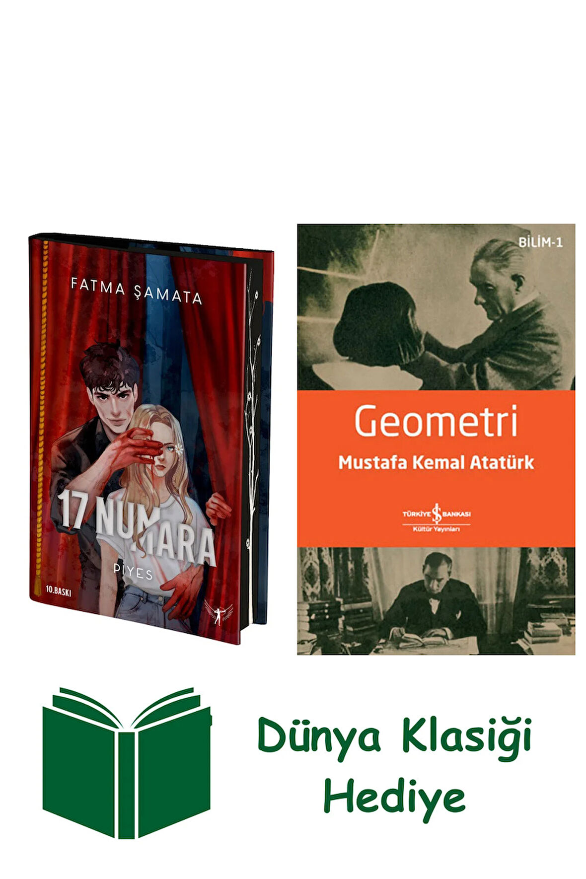 17 Numara - Piyes (Ciltli) + Geometri + Dünya Klasiği Hediye