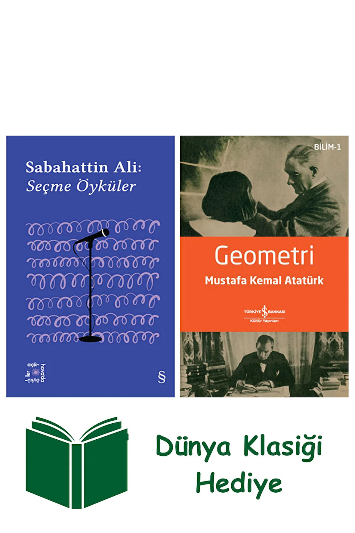 Everest Açıkhava 1 - Sabahattin Ali Seçme Öyküler + Geometri + Dünya Klasiği Hediye