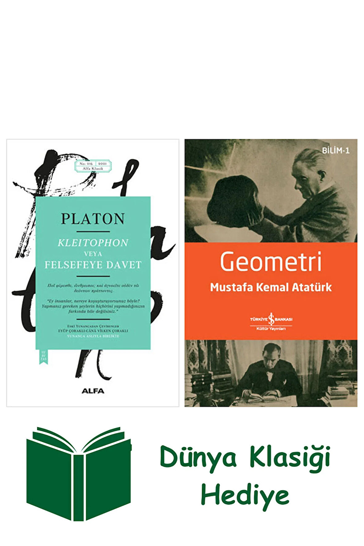 Kleitophon veya Felsefeye Davet + Geometri + Dünya Klasiği Hediye