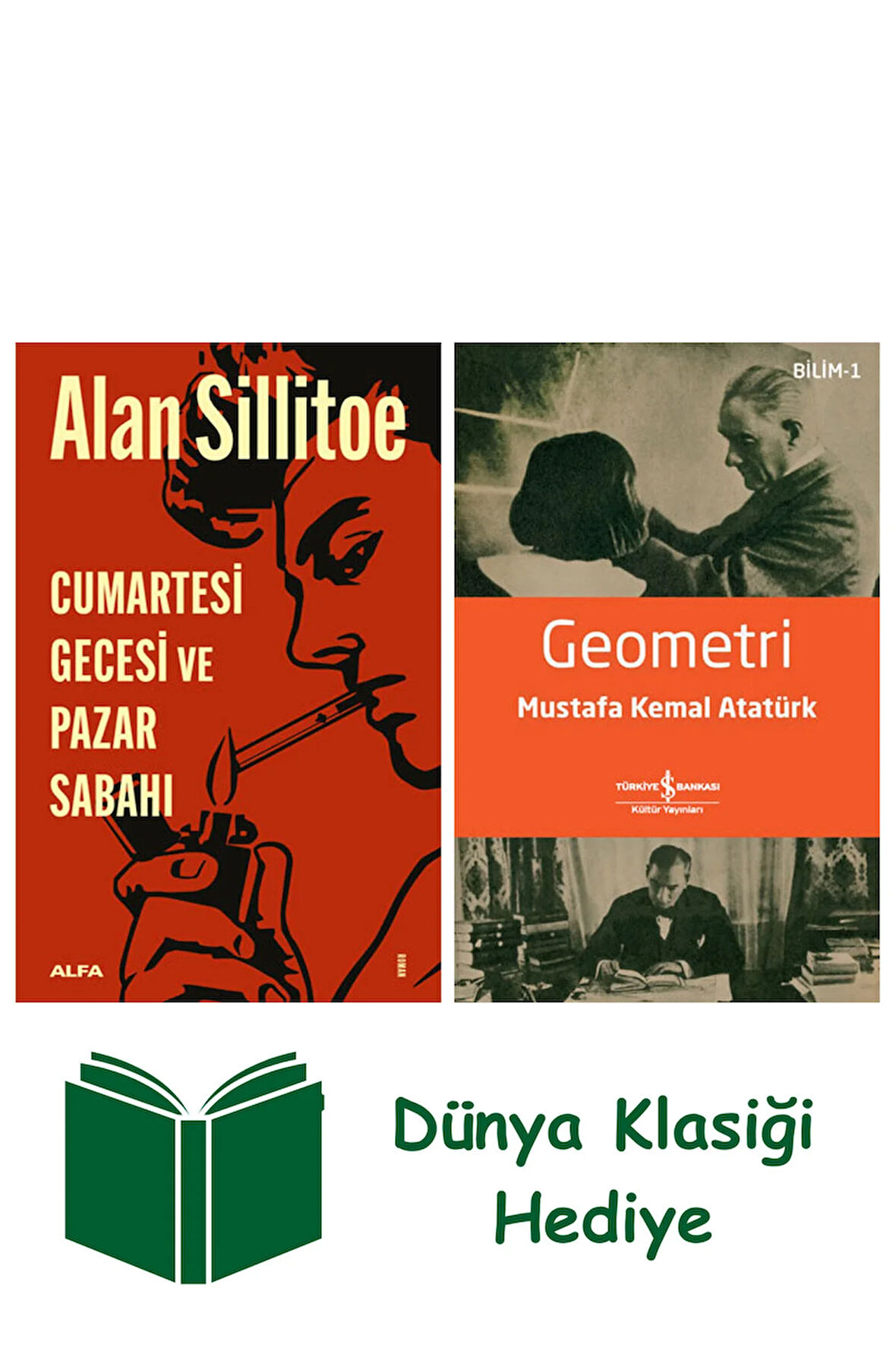 Cumartesi Gecesi ve Pazar Sabahı + Geometri + Dünya Klasiği Hediye