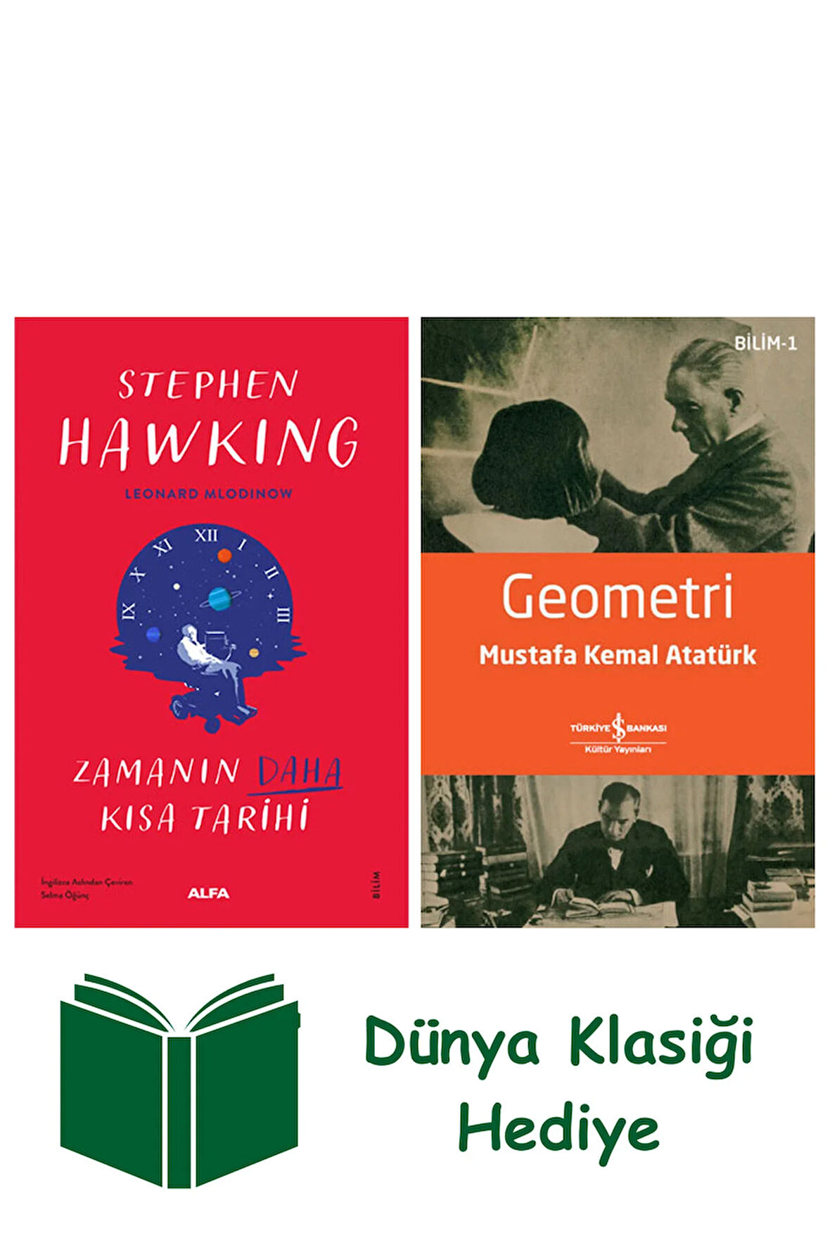 Zamanın Daha Kısa Tarihi + Geometri + Dünya Klasiği Hediye