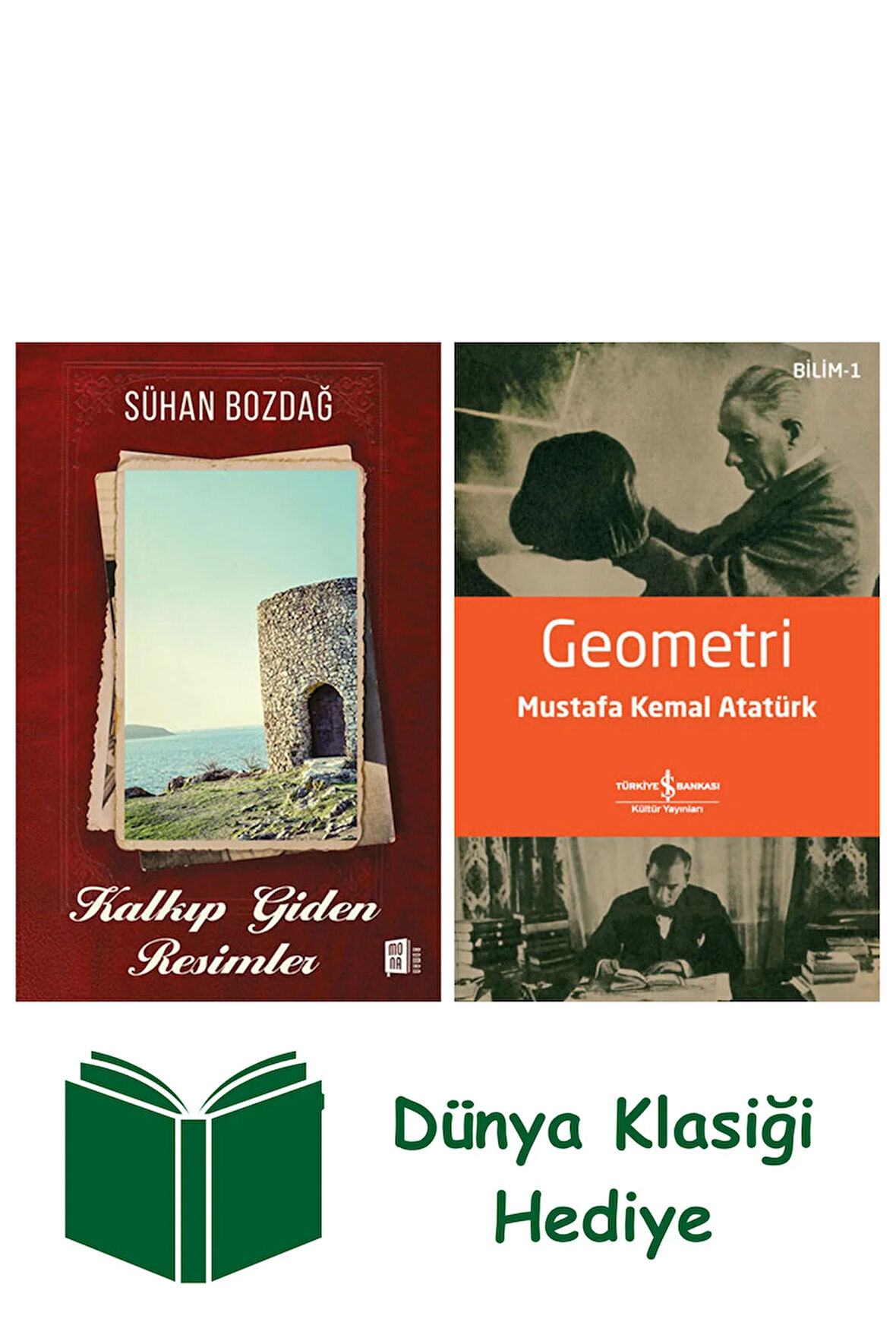 Kalkıp Giden Resimler + Geometri + Dünya Klasiği Hediye