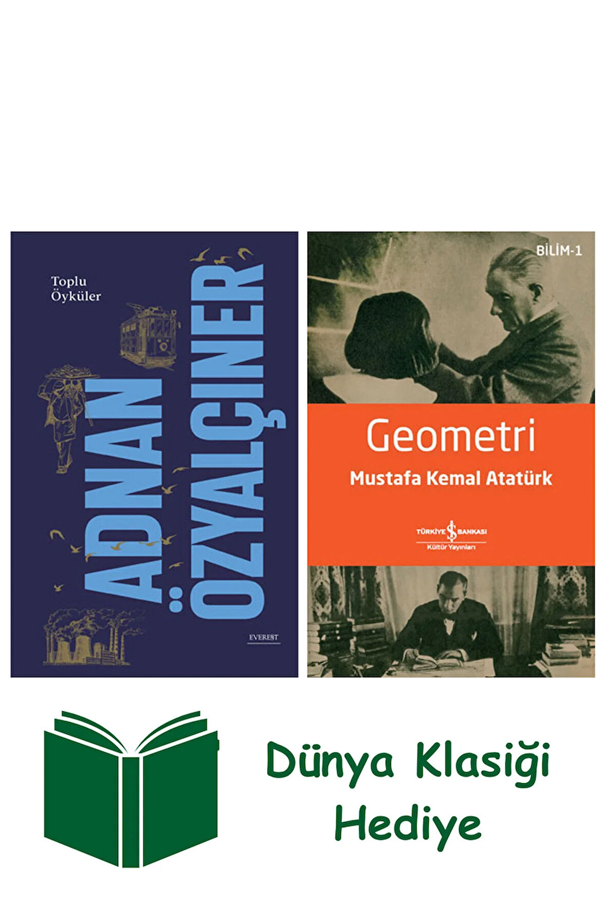 Adnan Özyalçıner - Toplu Öyküler (Ciltli) + Geometri + Dünya Klasiği Hediye
