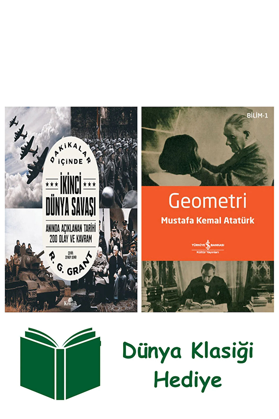 Dakikalar İçinde İkinci Dünya Savaşı + Geometri + Dünya Klasiği Hediye