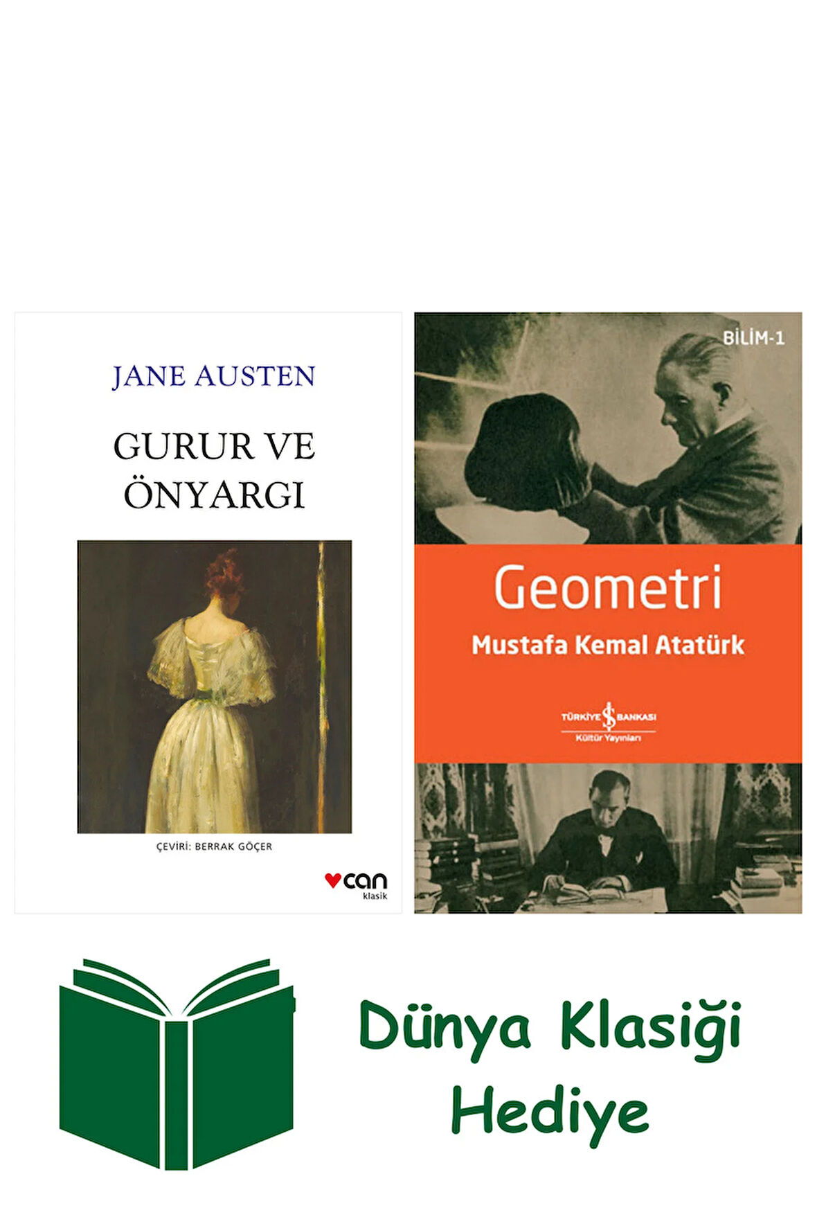 Gurur ve Önyargı + Geometri + Dünya Klasiği Hediye