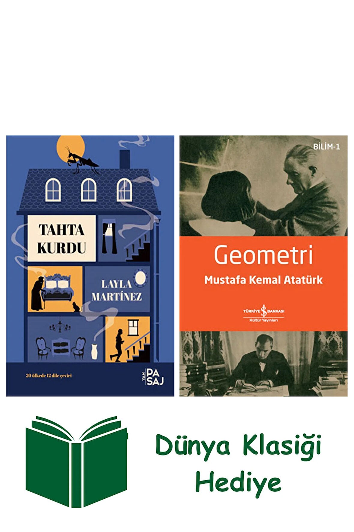 Tahta Kurdu + Geometri + Dünya Klasiği Hediye