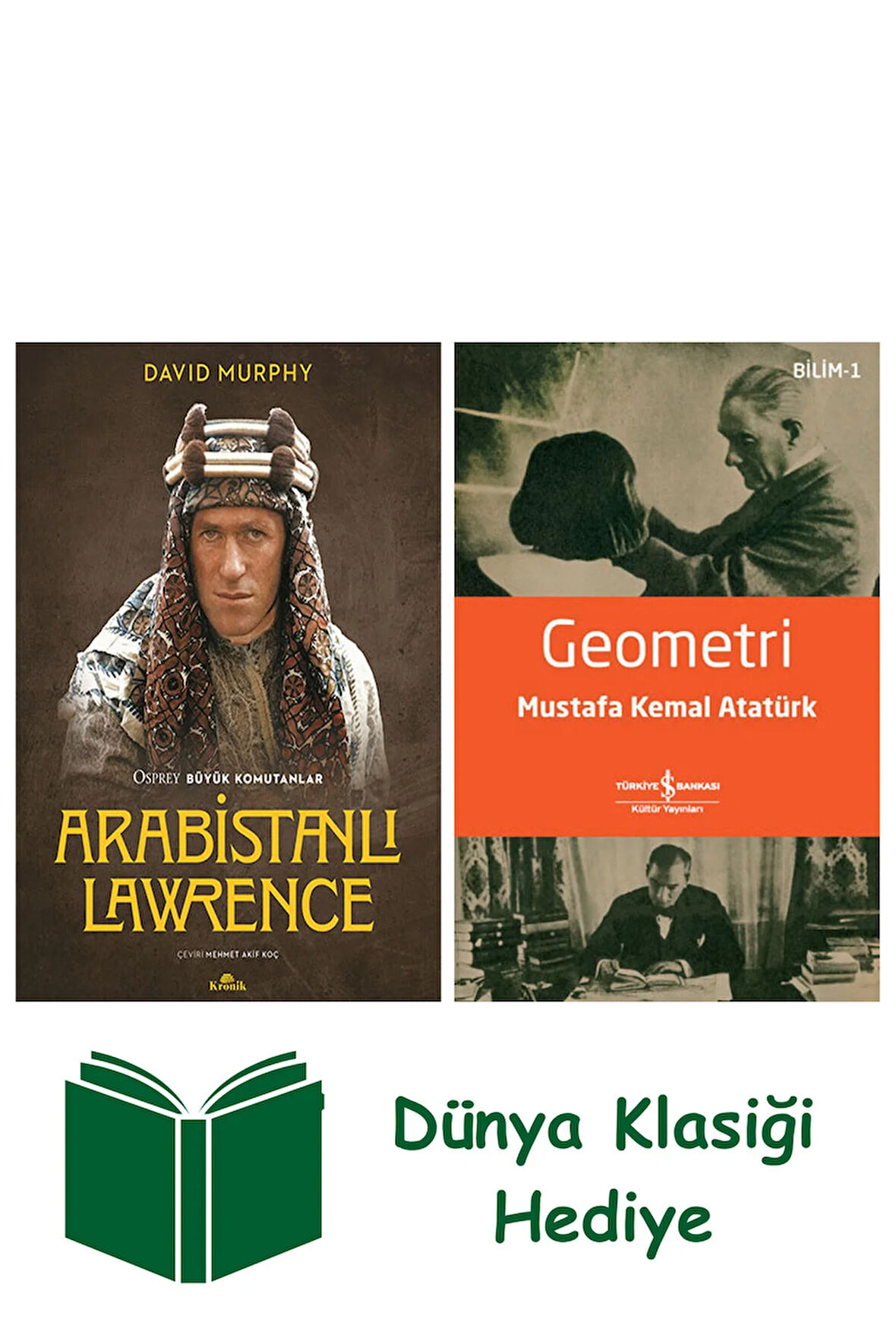 Arabistanlı Lawrence + Geometri + Dünya Klasiği Hediye