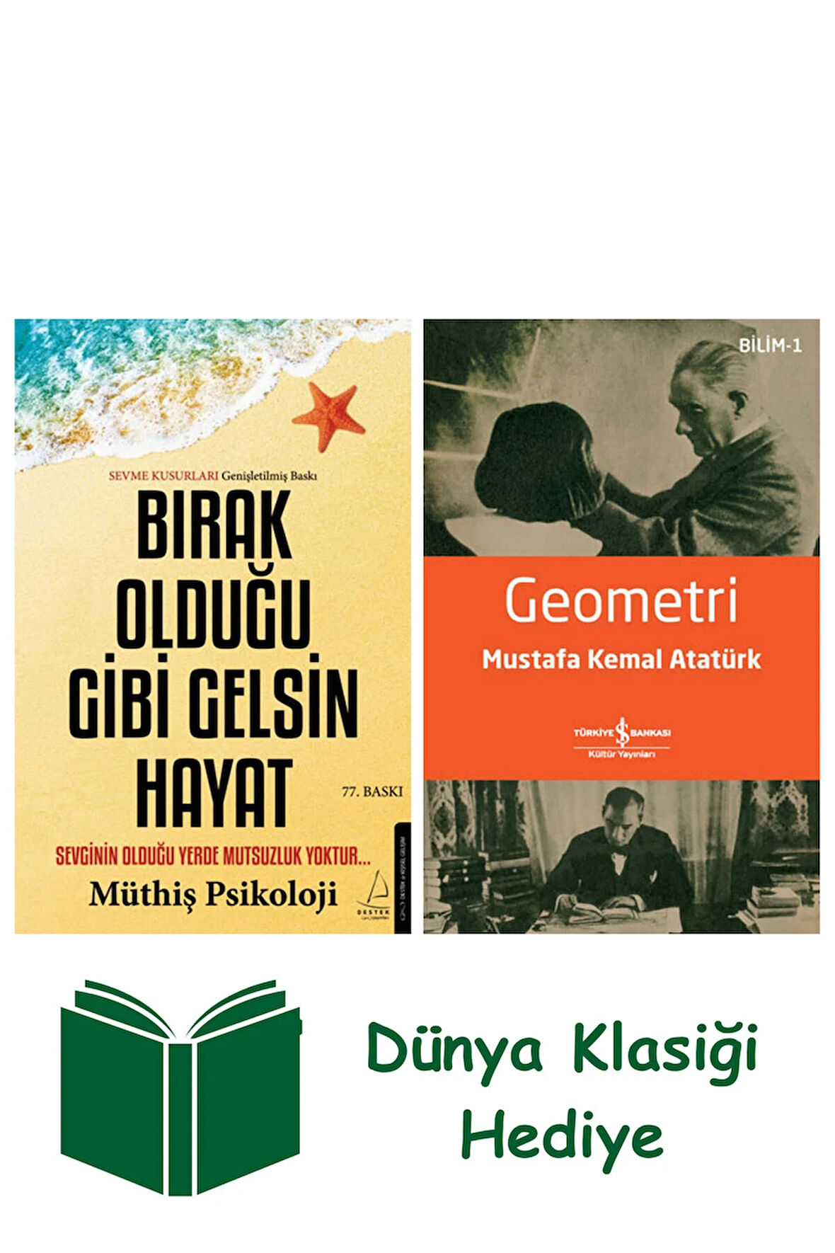 Bırak Olduğu Gibi Gelsin Hayat + Geometri + Dünya Klasiği Hediye