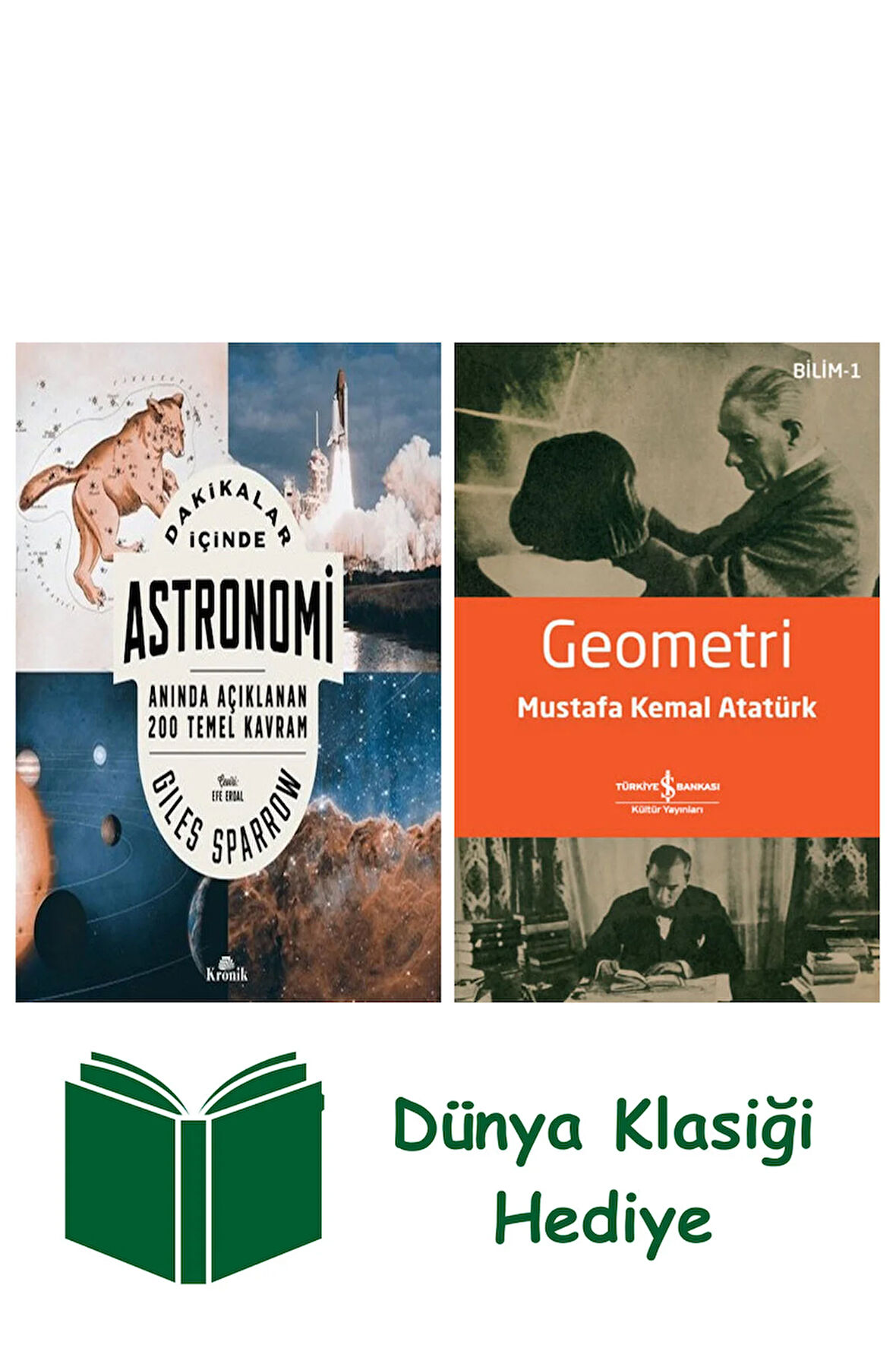 Dakikalar İçinde Astronomi + Geometri + Dünya Klasiği Hediye