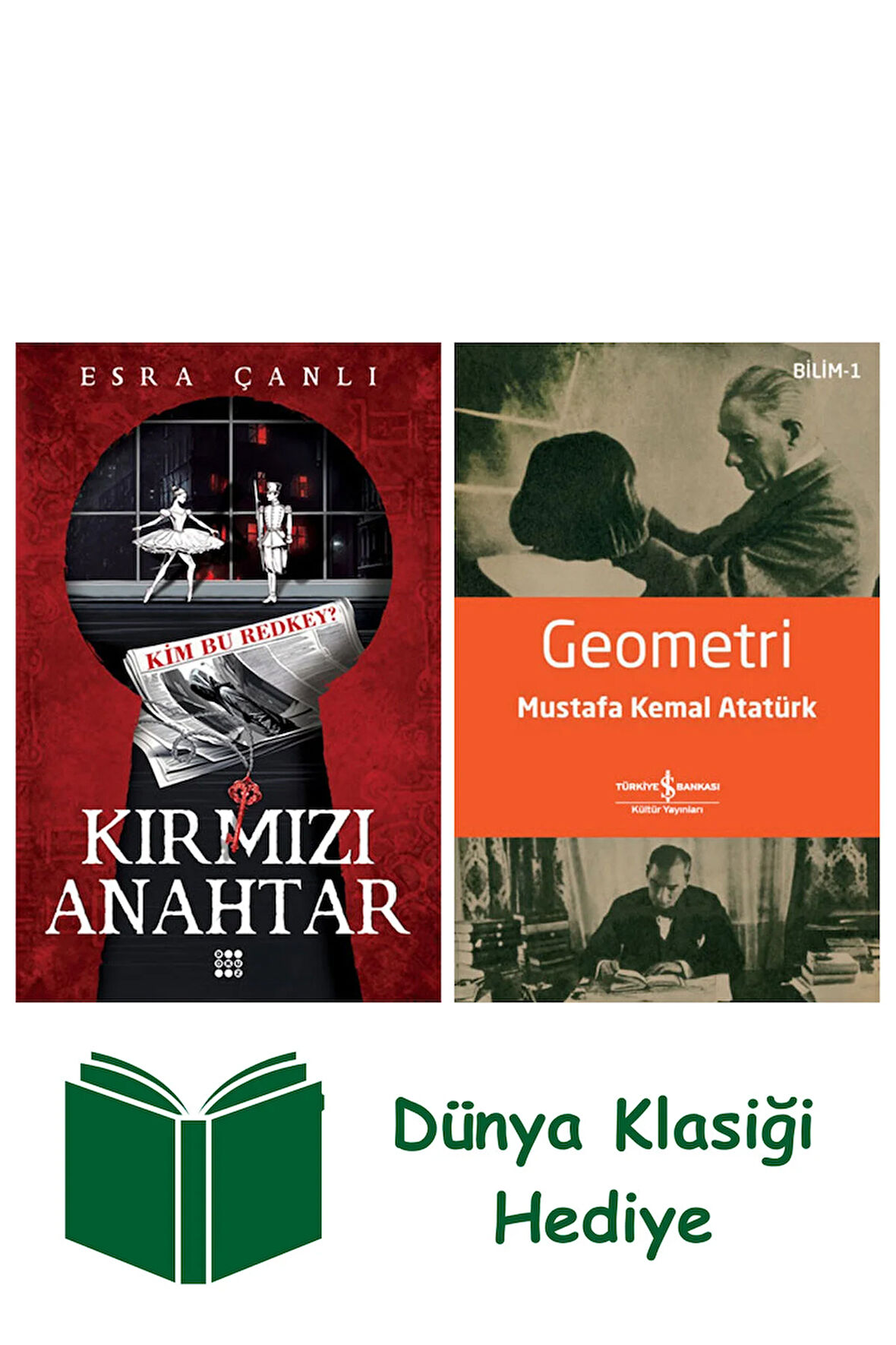 Kırmızı Anahtar 1 + Geometri + Dünya Klasiği Hediye