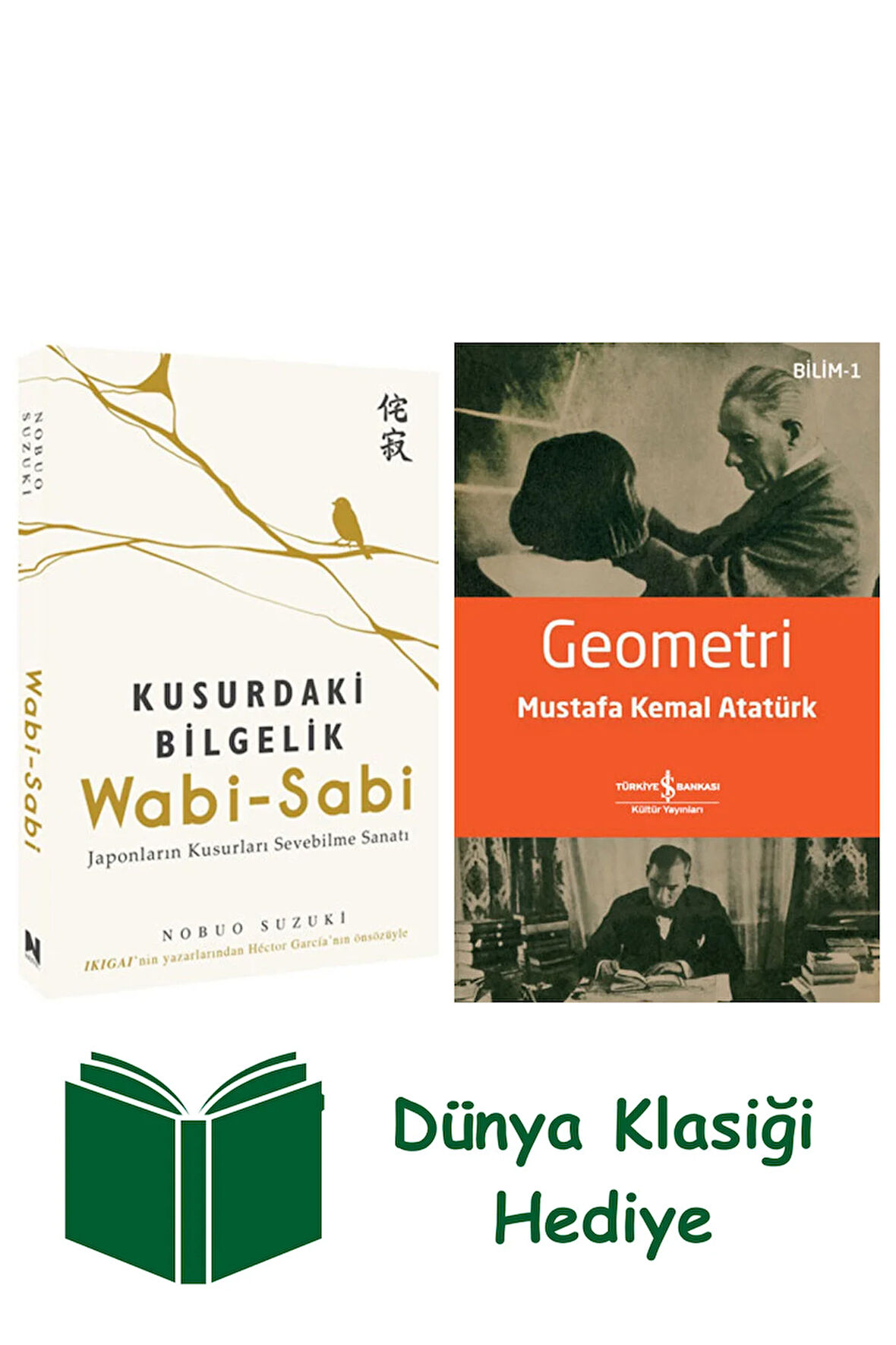 Wabi-Sabi - Kusurdaki Bilgelik + Geometri + Dünya Klasiği Hediye