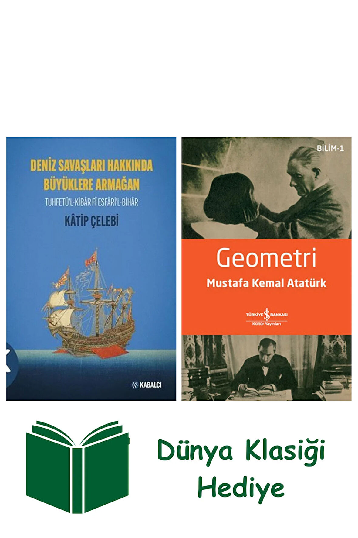 Deniz Savaşları Hakkında Büyüklere Armağan + Geometri + Dünya Klasiği Hediye