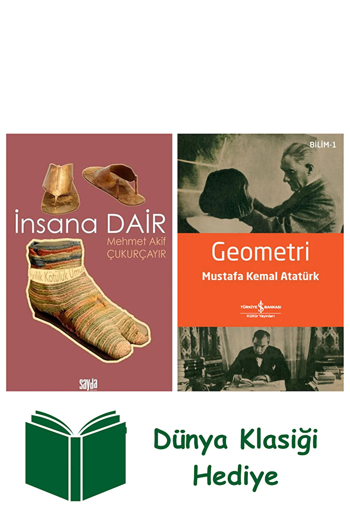 İnsana Dair + Geometri + Dünya Klasiği Hediye