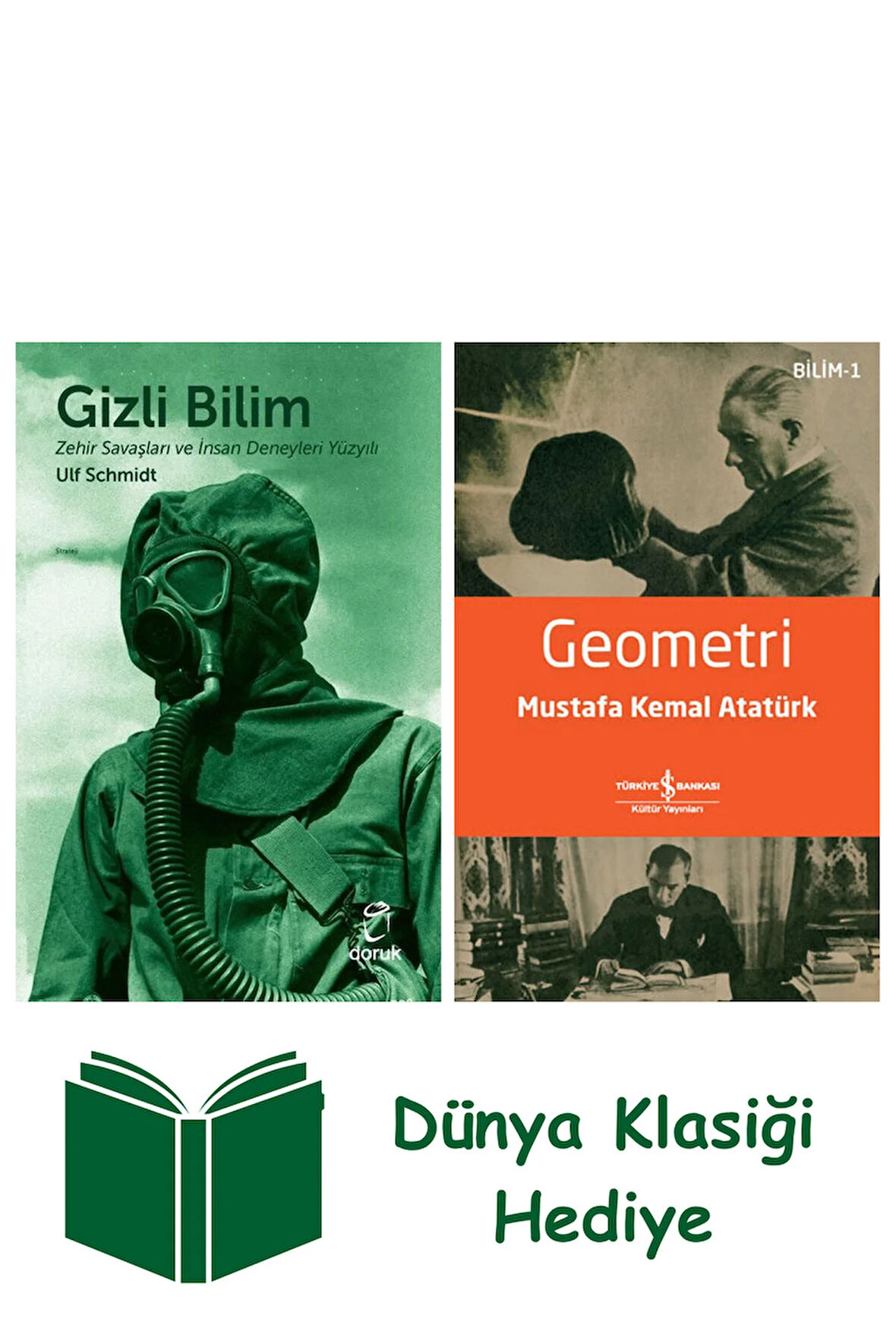 Gizli Bilim - Zehir Savaşları ve İnsan Deneyleri Yüzyılı + Geometri + Dünya Klasiği Hediye