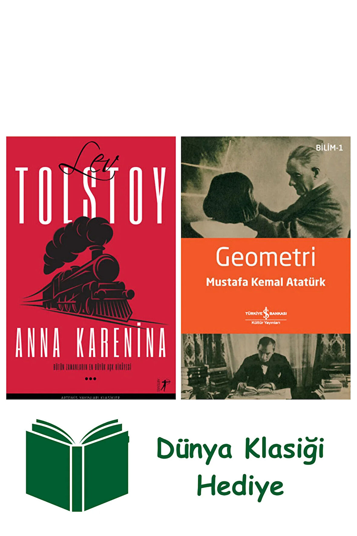 Anna Karenina + Geometri + Dünya Klasiği Hediye