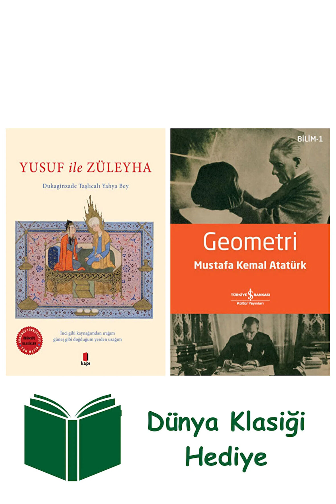Yusuf ile Züleyha + Geometri + Dünya Klasiği Hediye