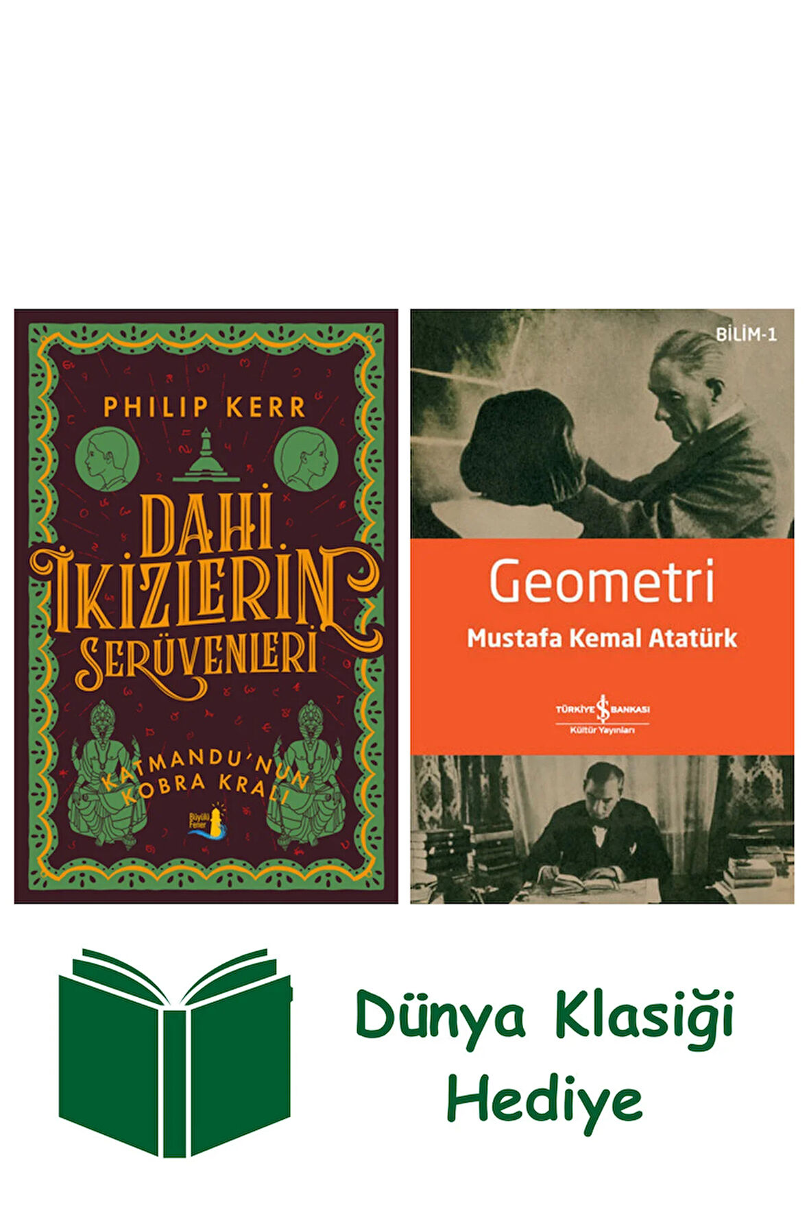Dahi İkizlerin Serüvenleri - Katmandu'nun Kobra Kralı + Geometri + Dünya Klasiği Hediye