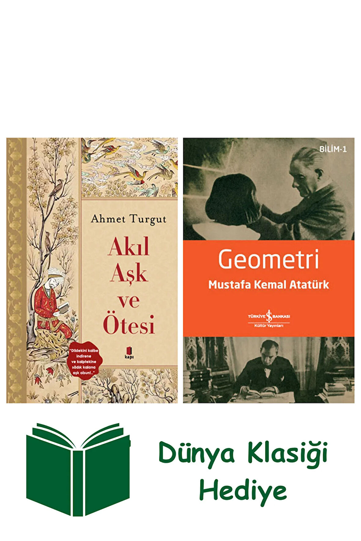 Akıl Aşk ve Ötesi + Geometri + Dünya Klasiği Hediye