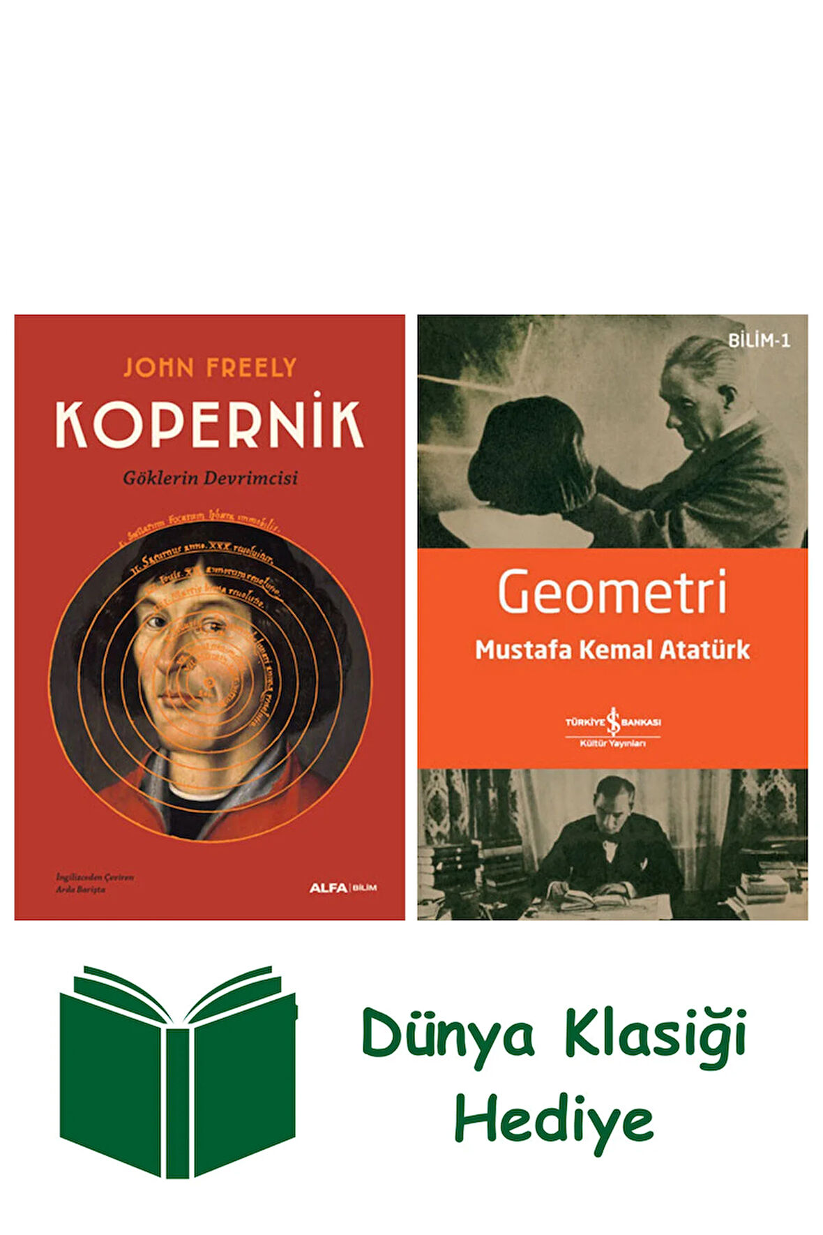 Kopernik + Geometri + Dünya Klasiği Hediye