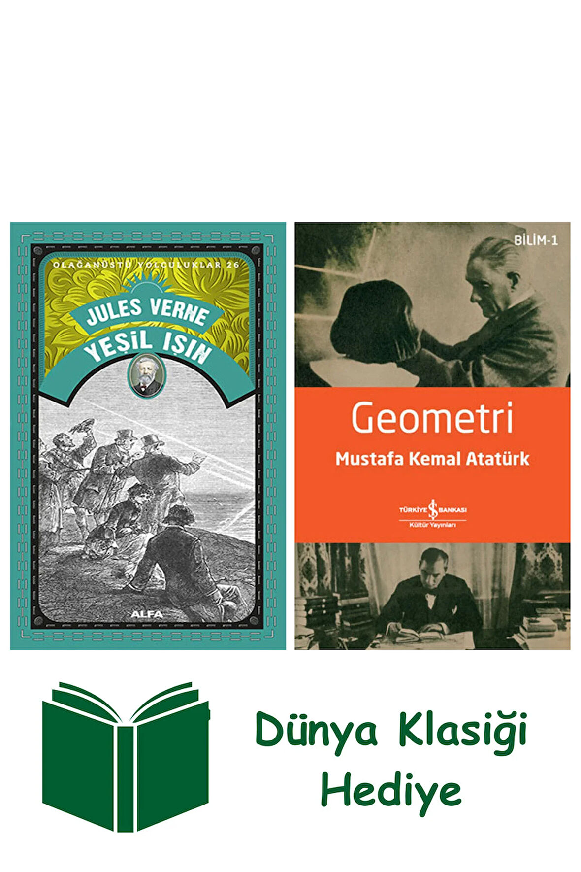 Yeşil Işın + Geometri + Dünya Klasiği Hediye