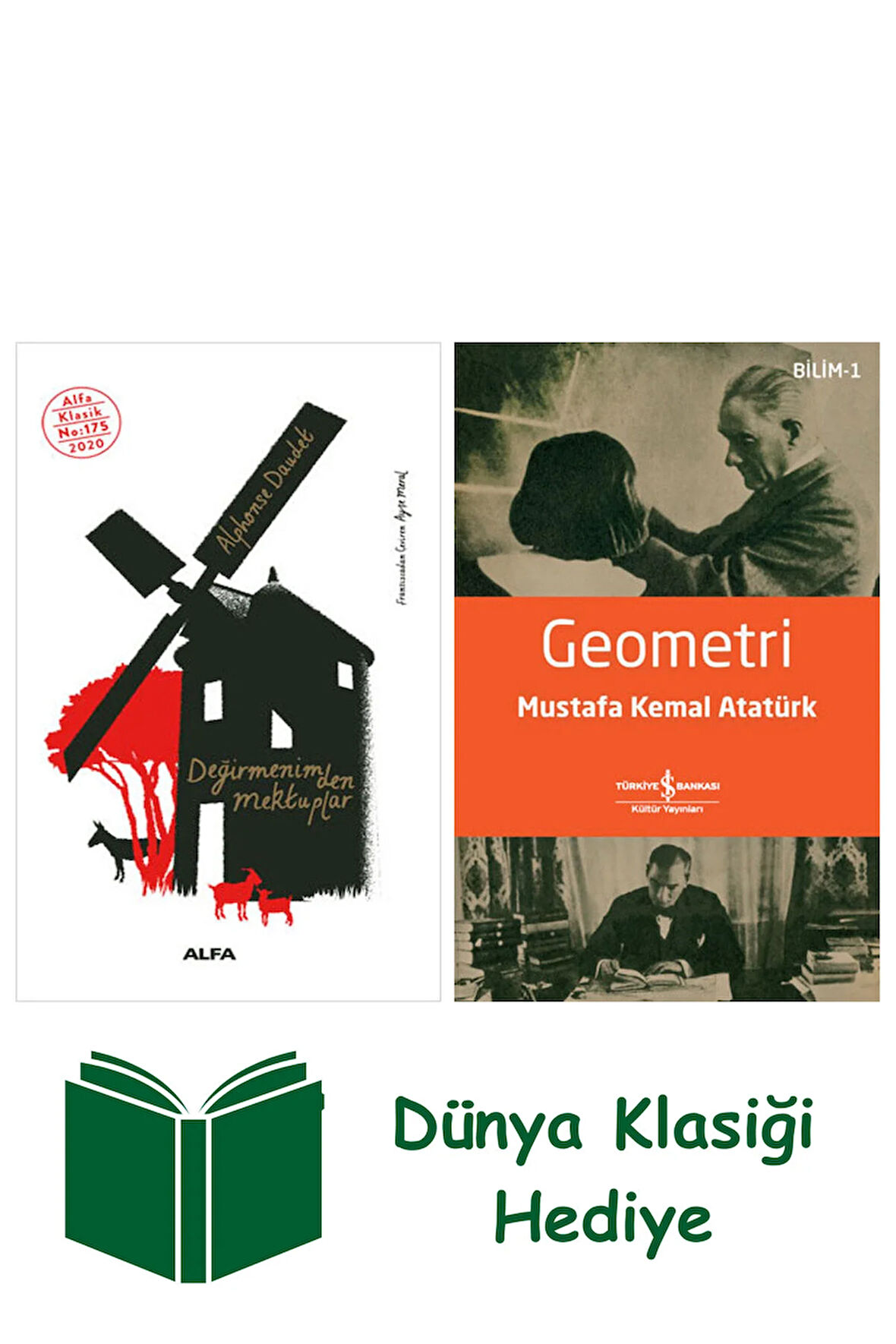 Değirmenimden Mektuplar + Geometri + Dünya Klasiği Hediye