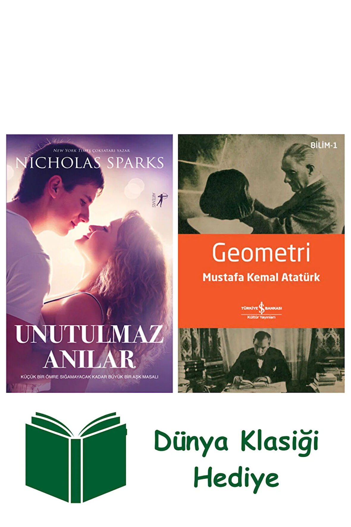 Unutulmaz Anılar + Geometri + Dünya Klasiği Hediye