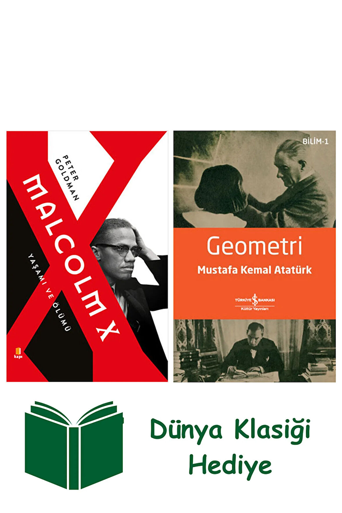 Malcolm X + Geometri + Dünya Klasiği Hediye