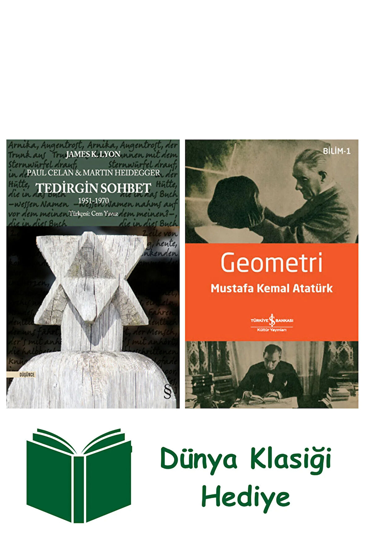 Paul Celan & Martin Heidegger - Tedirgin Sohbet + Geometri + Dünya Klasiği Hediye