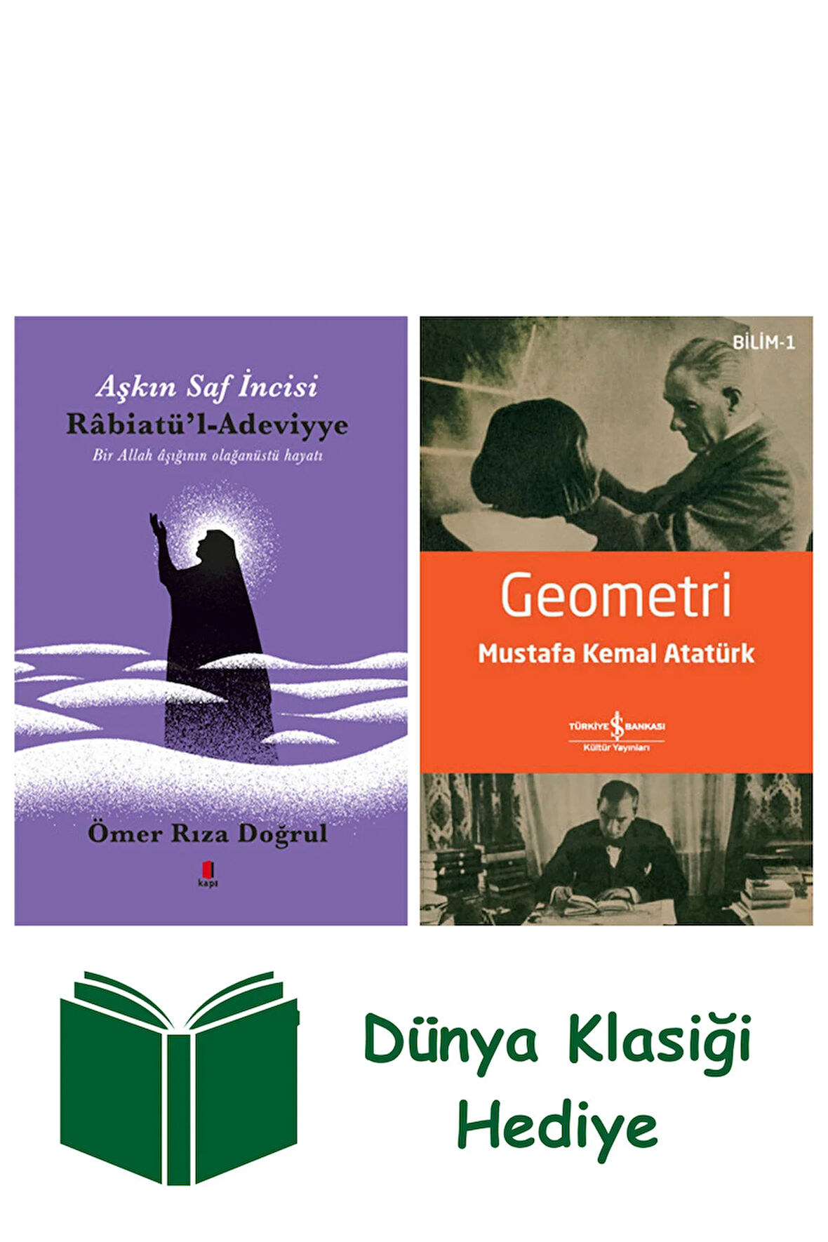 Aşkın İncisi Rabiatül Adeviyye + Geometri + Dünya Klasiği Hediye