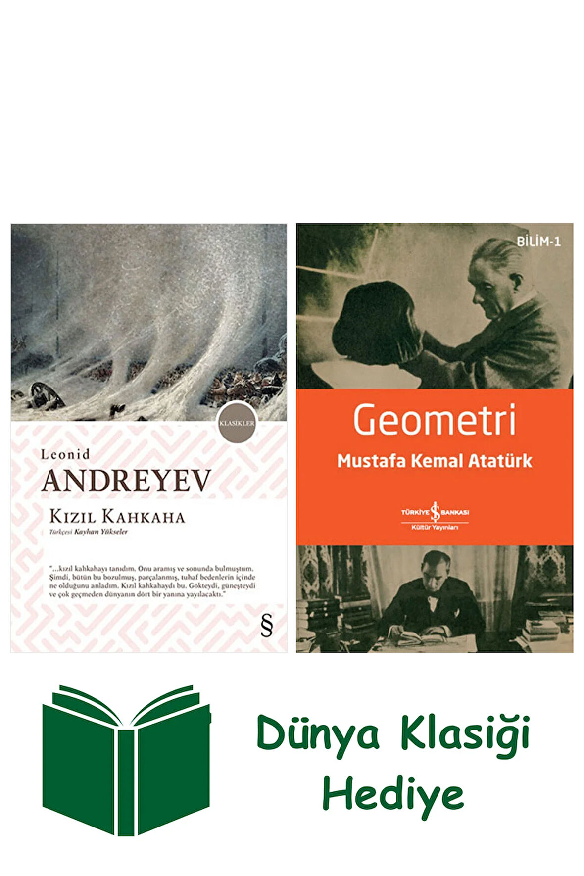 Kızıl Kahkaha + Geometri + Dünya Klasiği Hediye