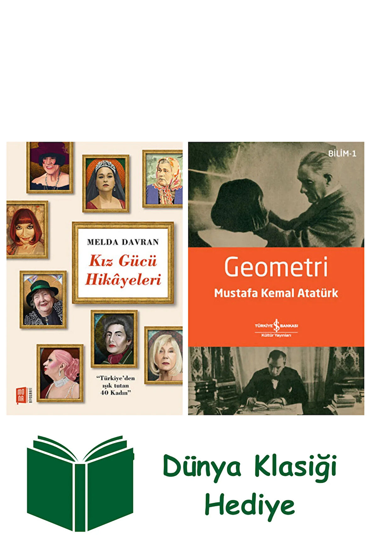 Kız Gücü Hikayeleri + Geometri + Dünya Klasiği Hediye