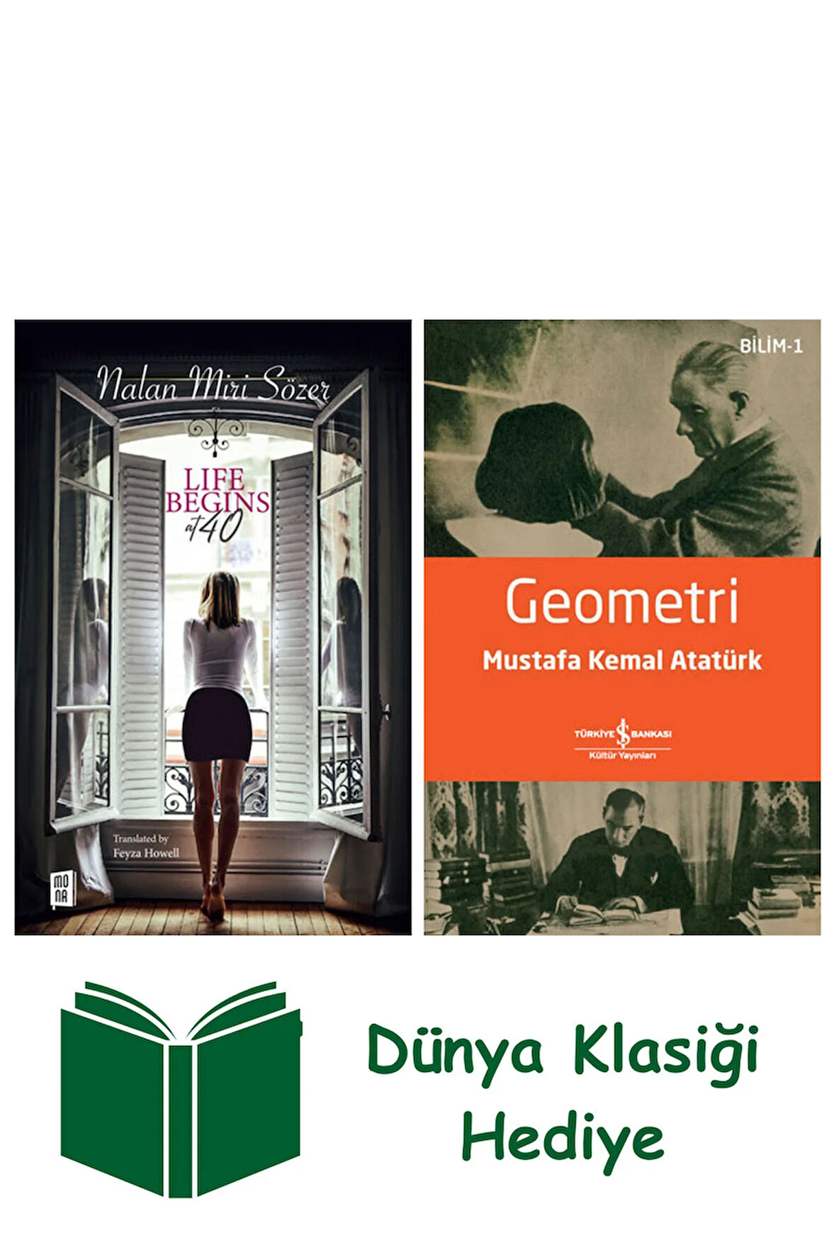 Life Begins at 40 + Geometri + Dünya Klasiği Hediye