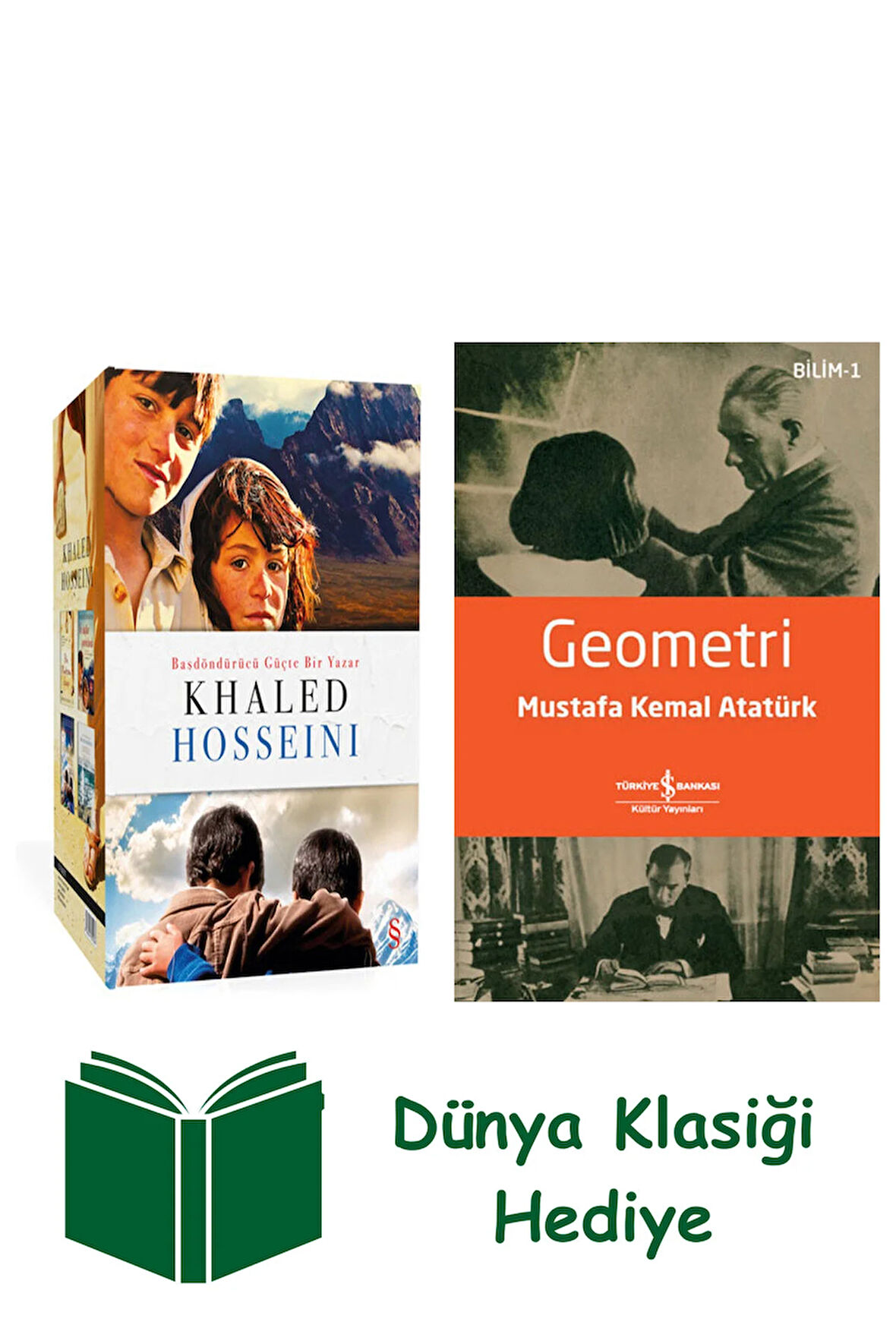 Khaled Hosseini - Kutulu Set + Geometri + Dünya Klasiği Hediye