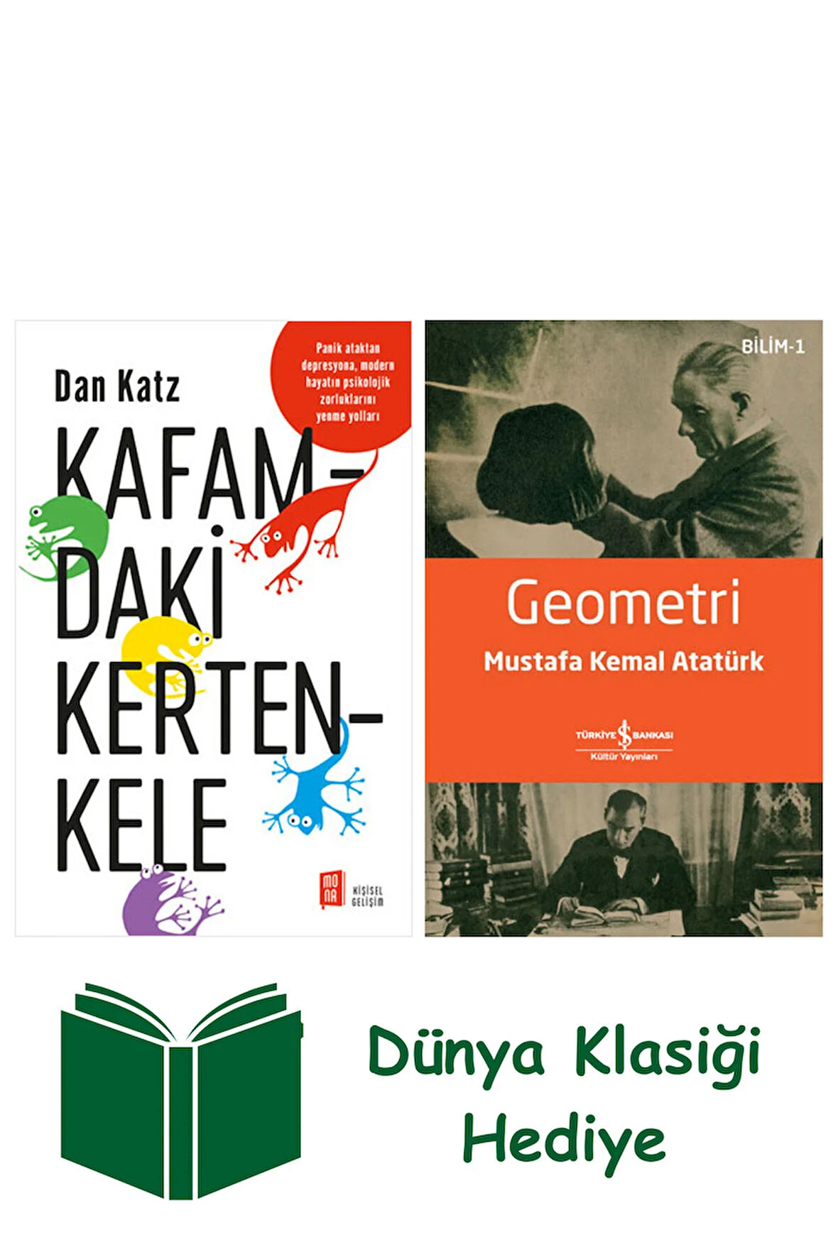 Kafamdaki Kertenkele + Geometri + Dünya Klasiği Hediye