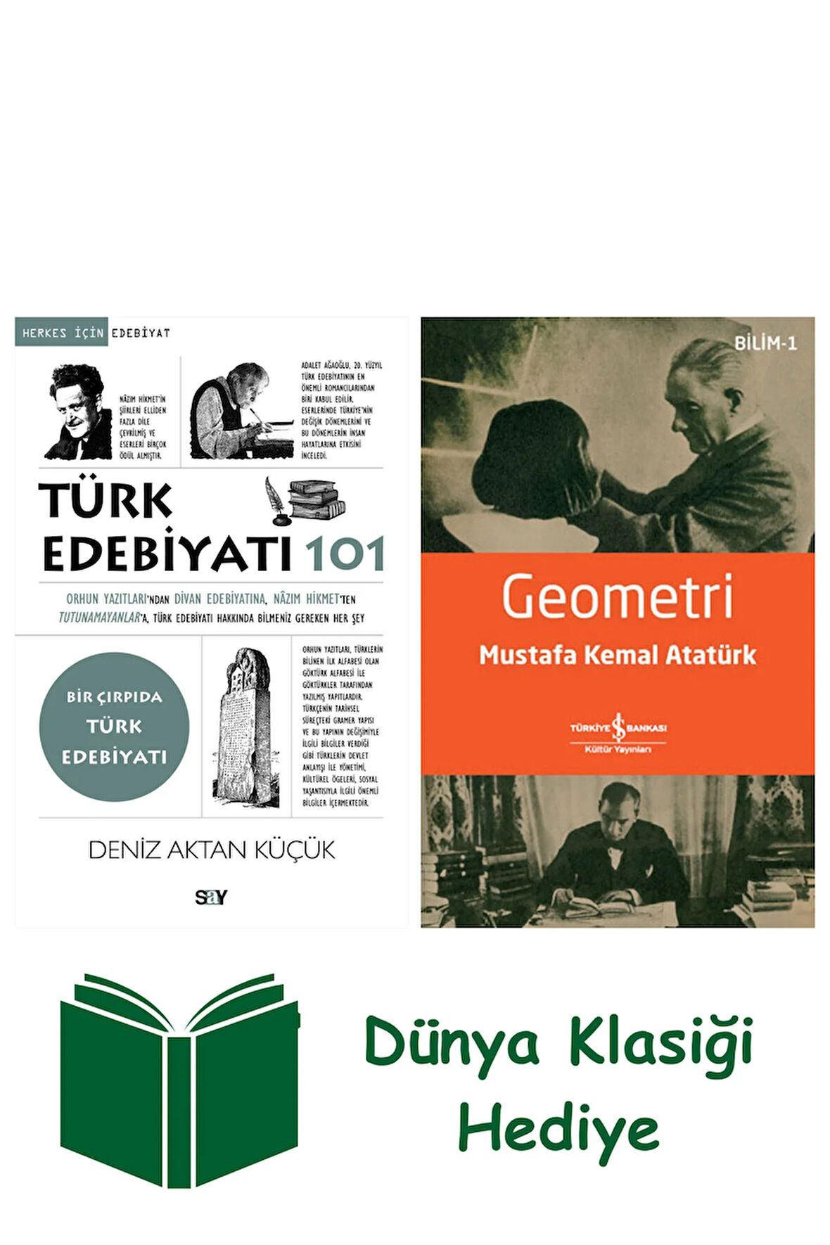 Türk Edebiyatı 101 + Geometri + Dünya Klasiği Hediye